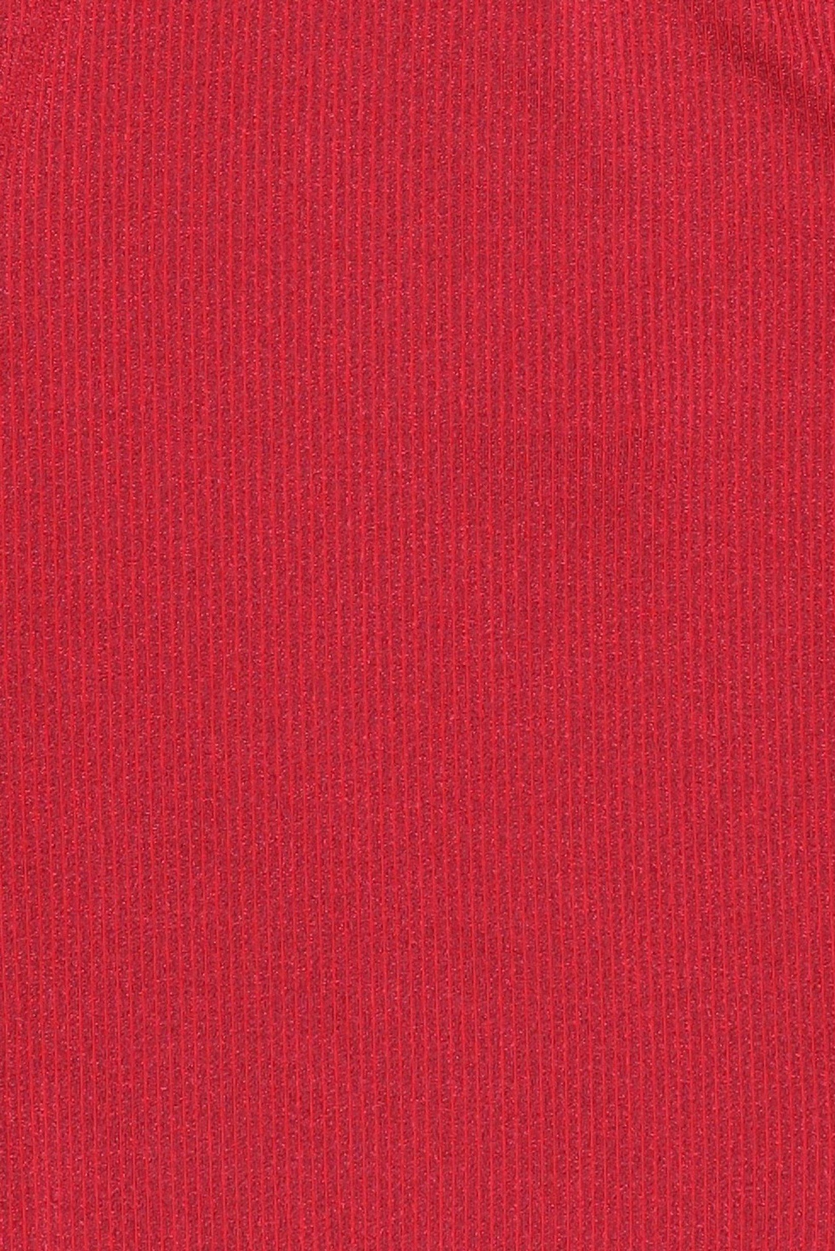 Kids Girl Mock Neck Long Sleeve Top, Red