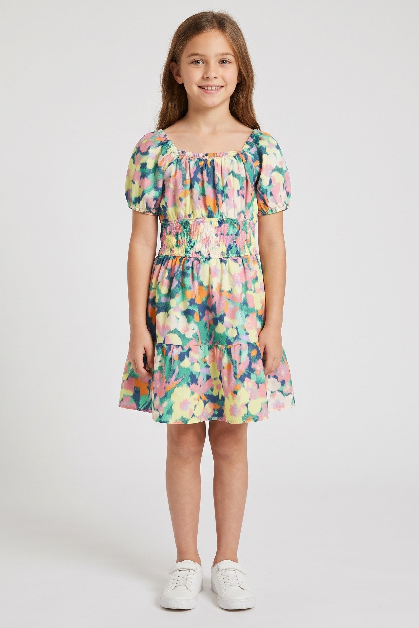 Kids Girl Tie Dye Dress, Multicolor