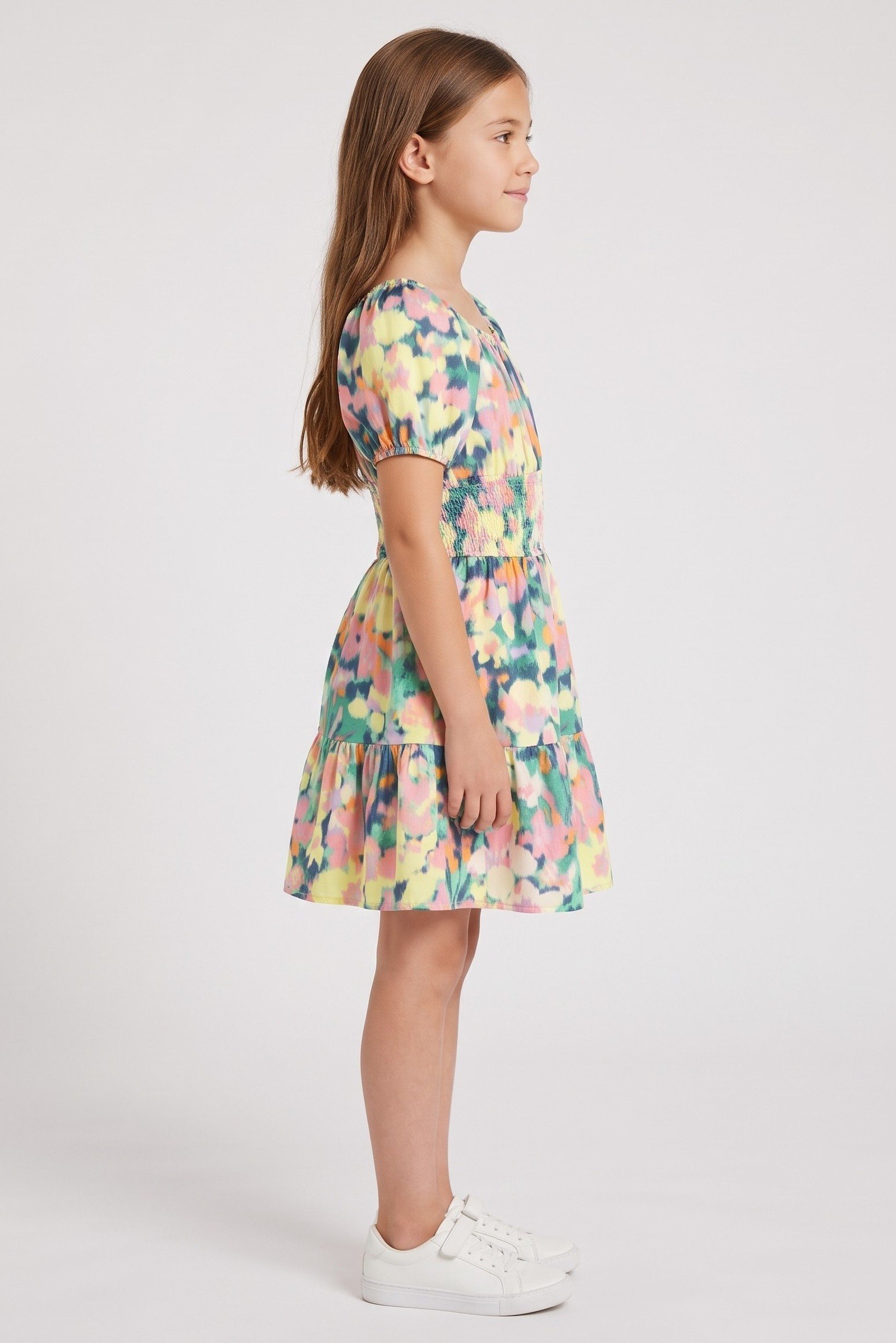Kids Girl Tie Dye Dress, Multicolor