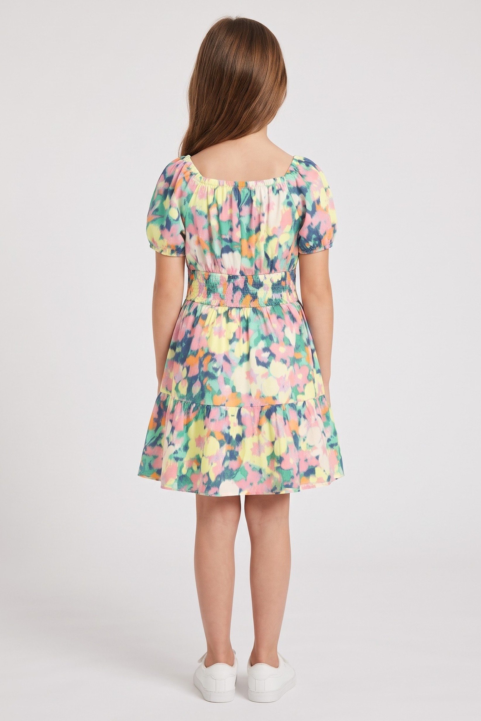 Kids Girl Tie Dye Dress, Multicolor
