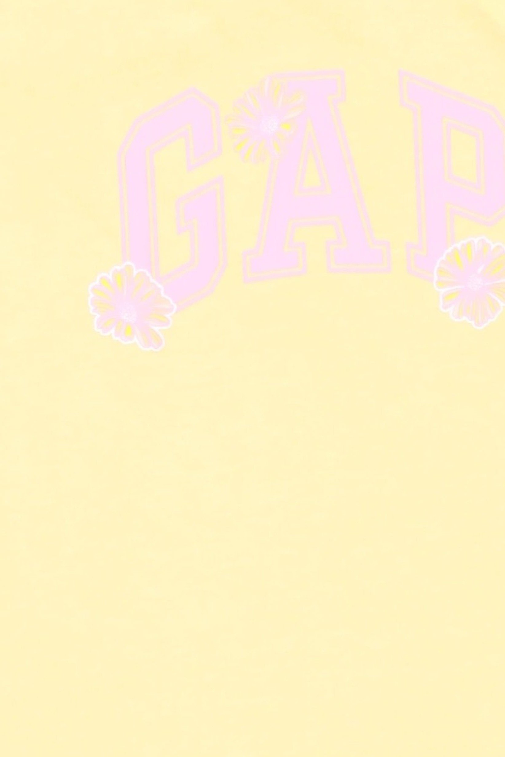 Toddlers Girl Short Sleeve Brand Logo Top, Yellow