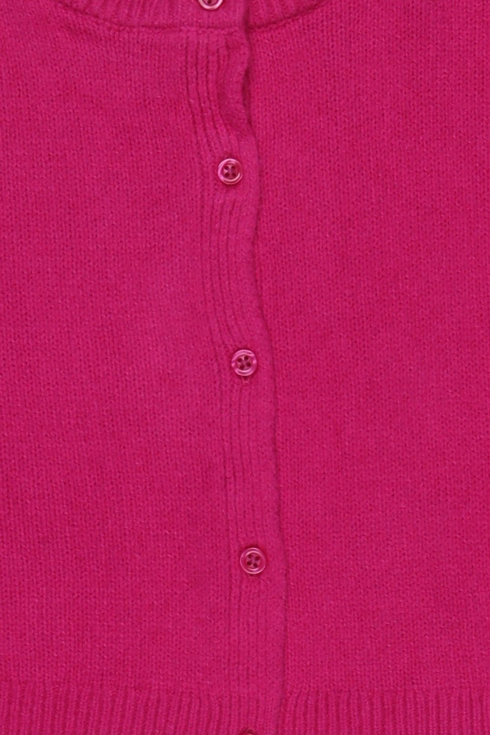 Toddlers Girl Long Sleeve Textured Cardigans, Fuchsia