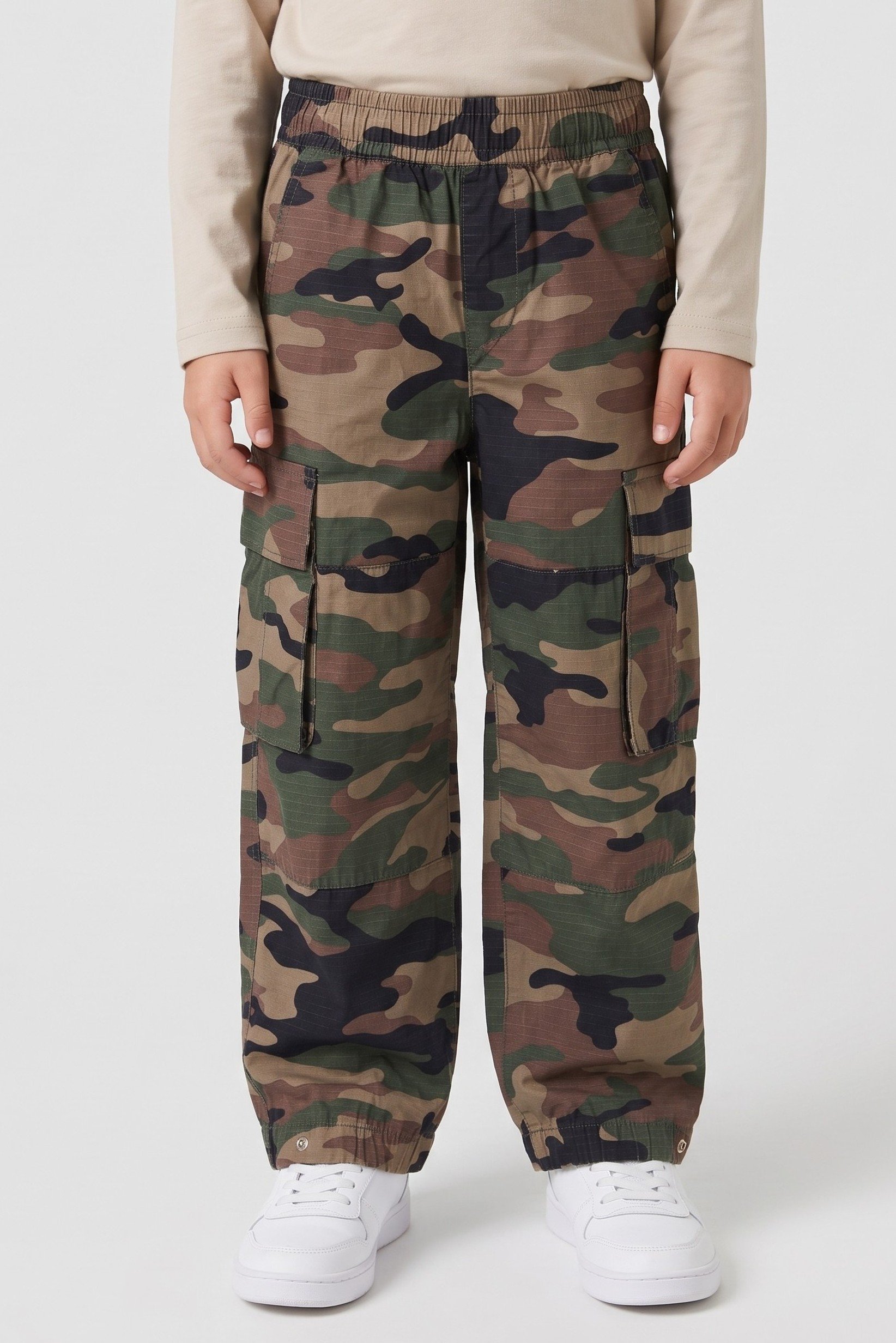 Kids Boy Camouflage Cargo Pants, Multicolor