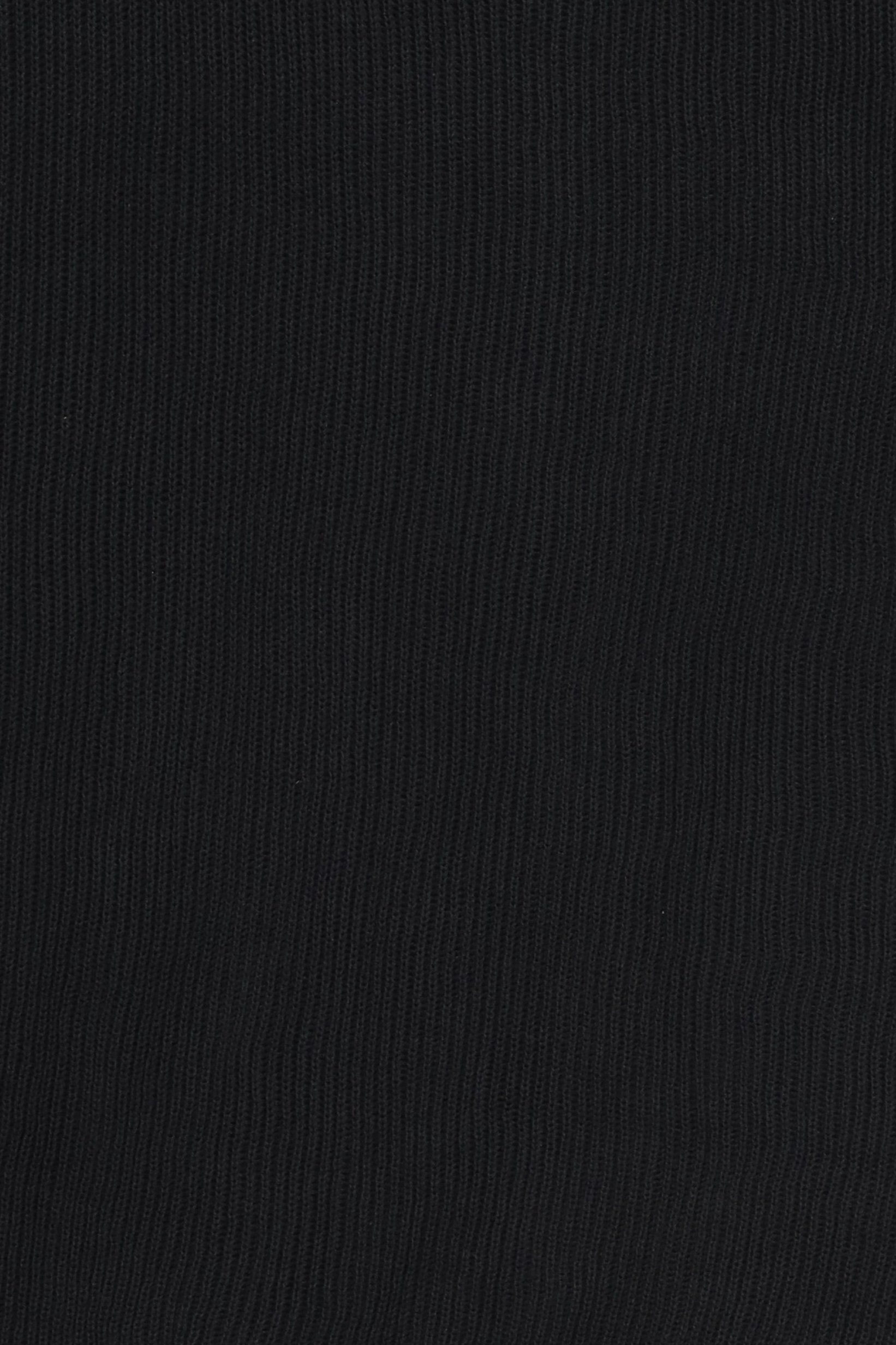 Men Regular Fit Ribbed Short Sleeve Polo Shirt, Black