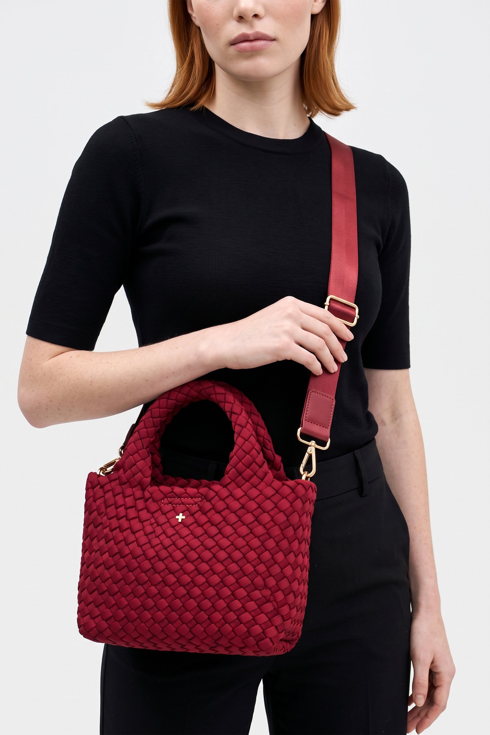 Women Textured Cross Body Bag, Burgundy