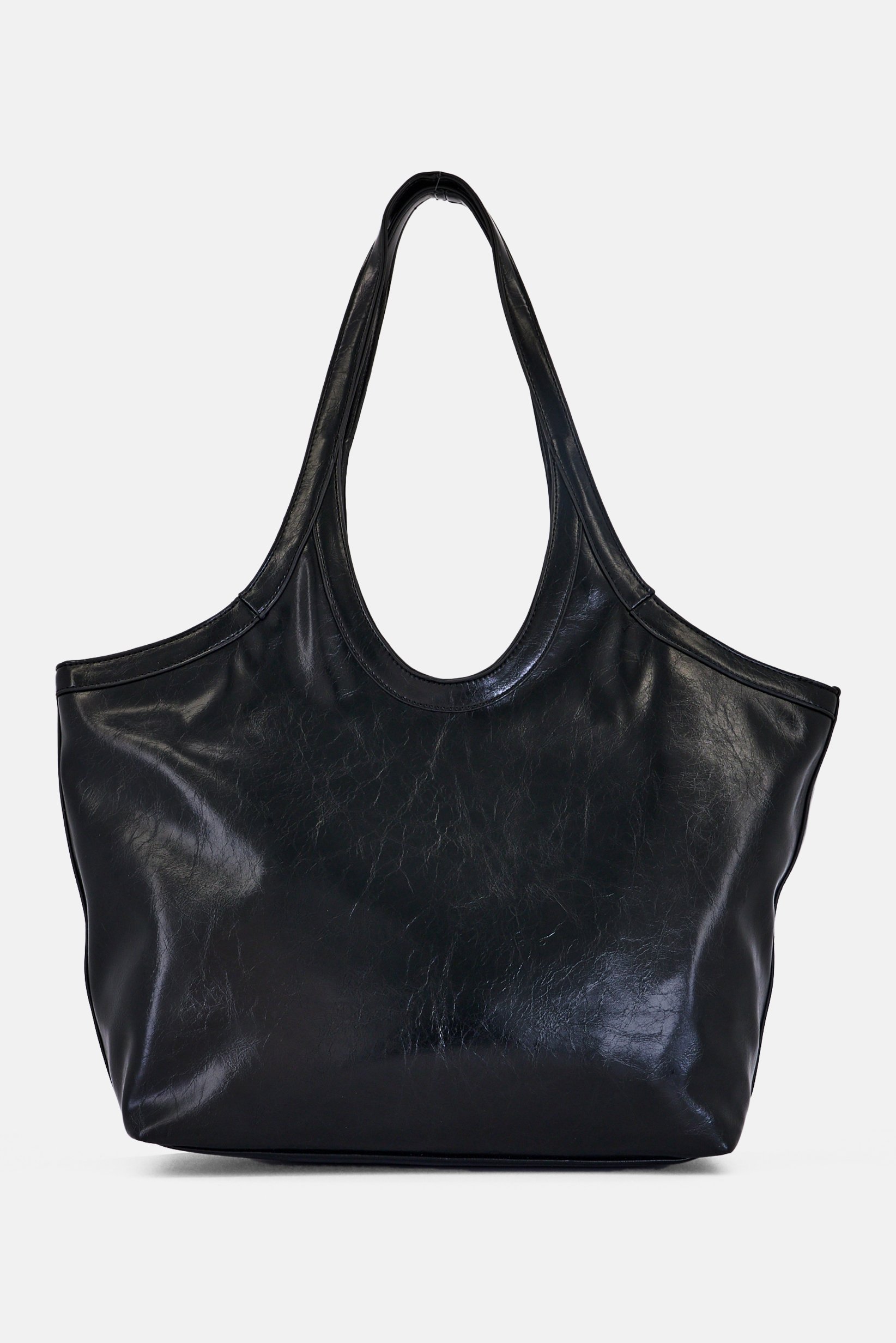 Women Brand Logo Tote Bag, Black