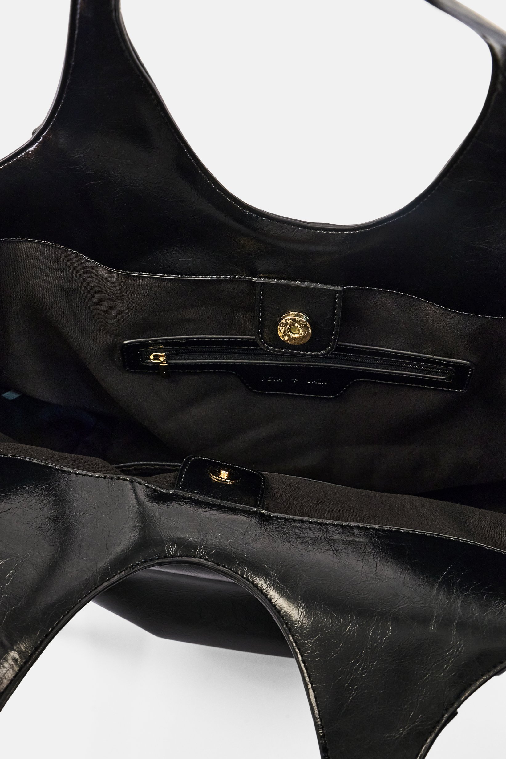Women Brand Logo Tote Bag, Black