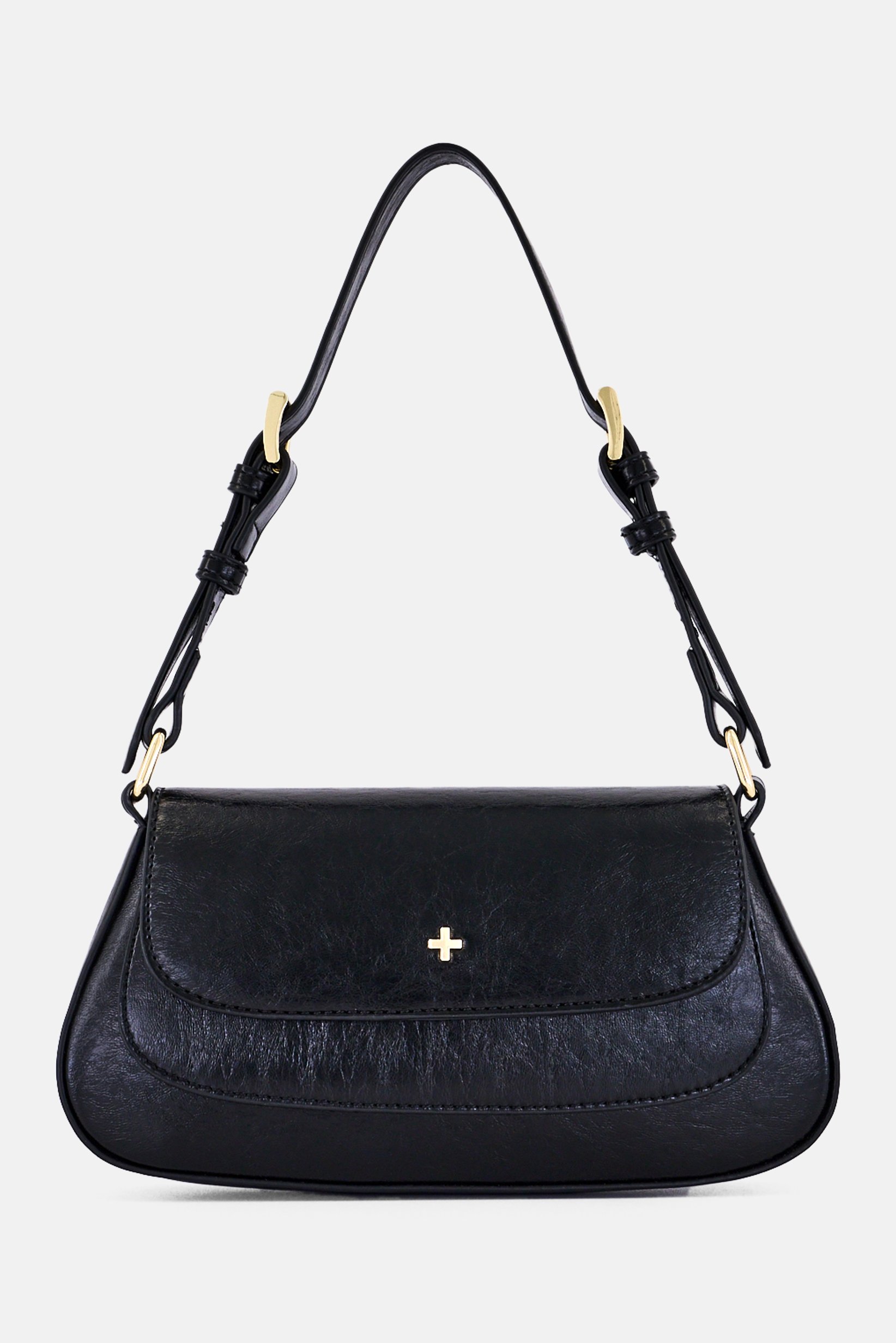 Women Solid Handbag, Black