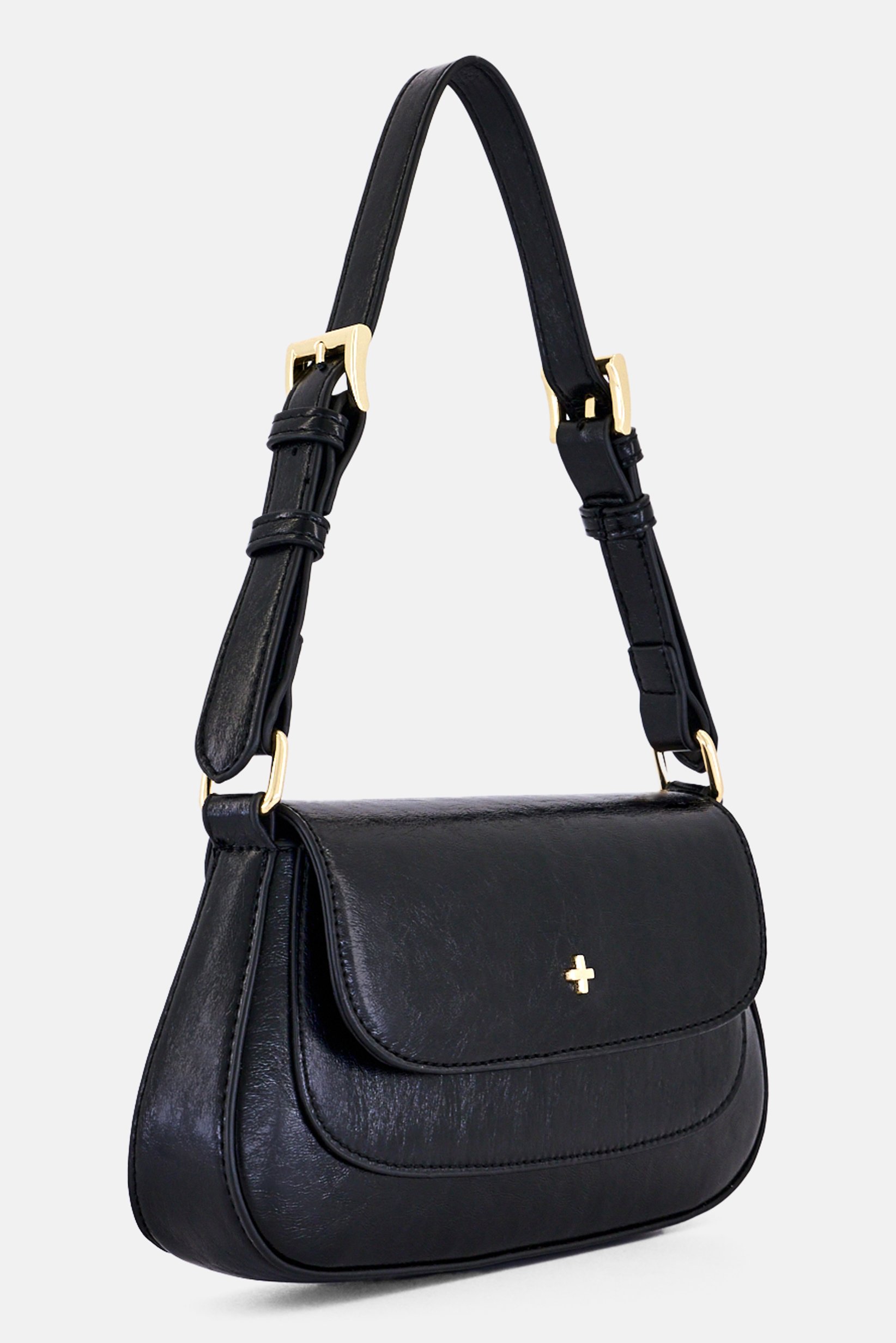 Women Solid Handbag, Black