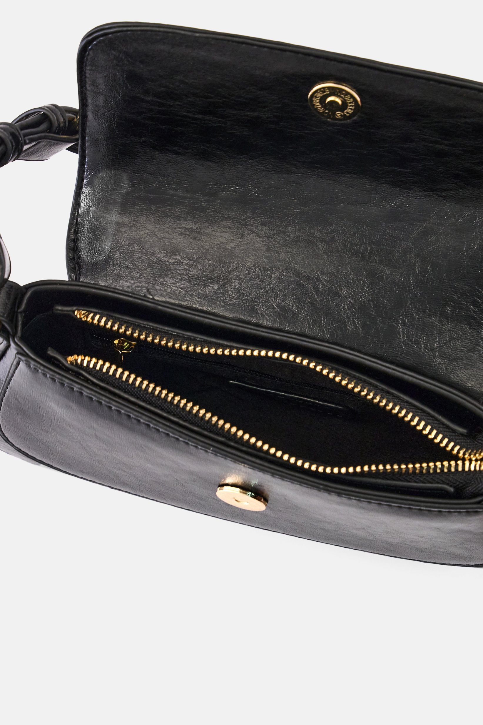 Women Solid Handbag, Black