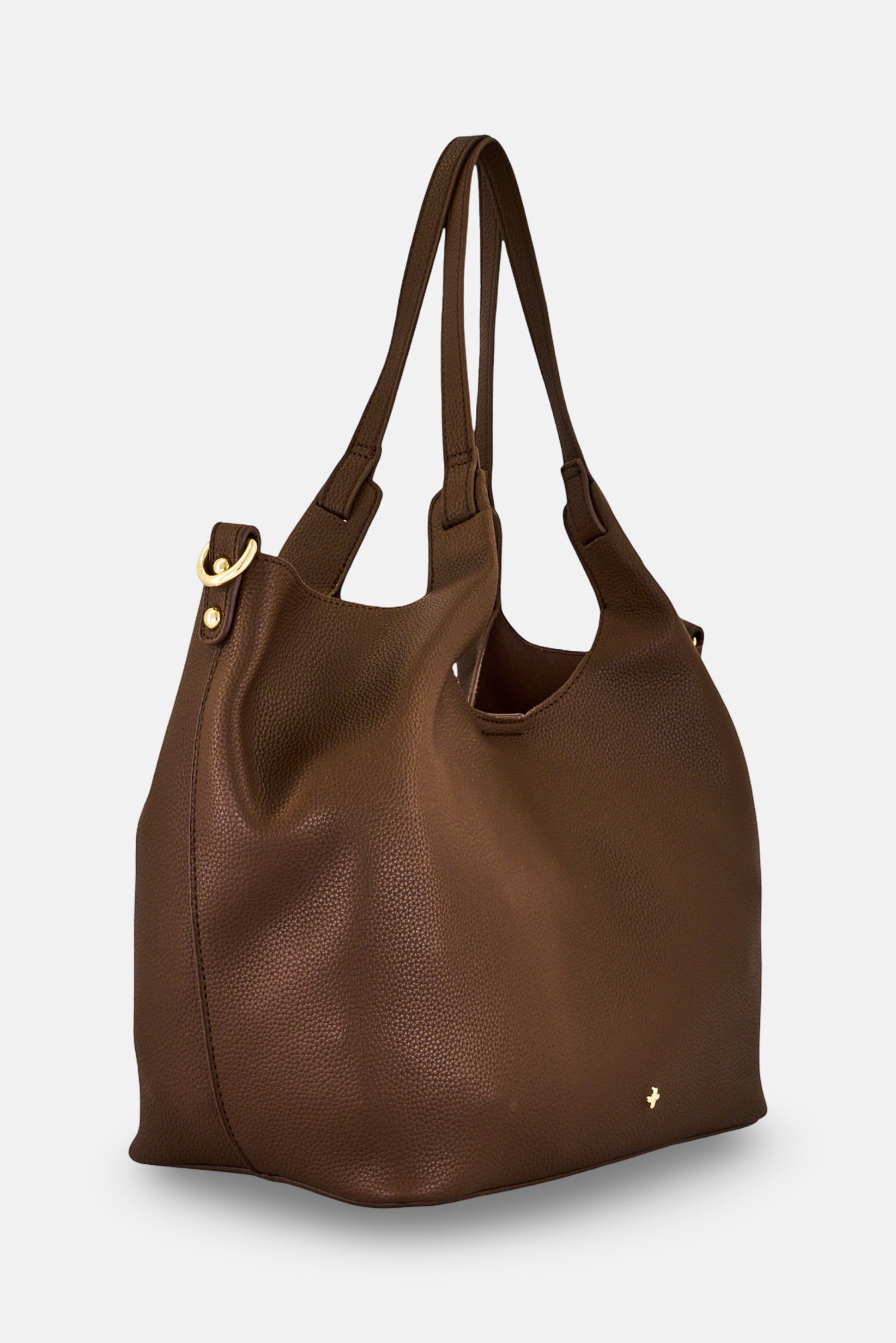 Women Brand Logo Tote Bag, Brown