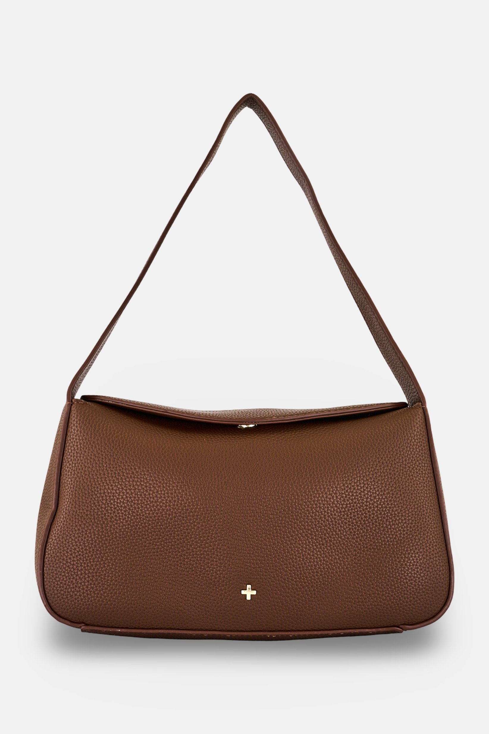 Women Brand Logo Handbag, Brown