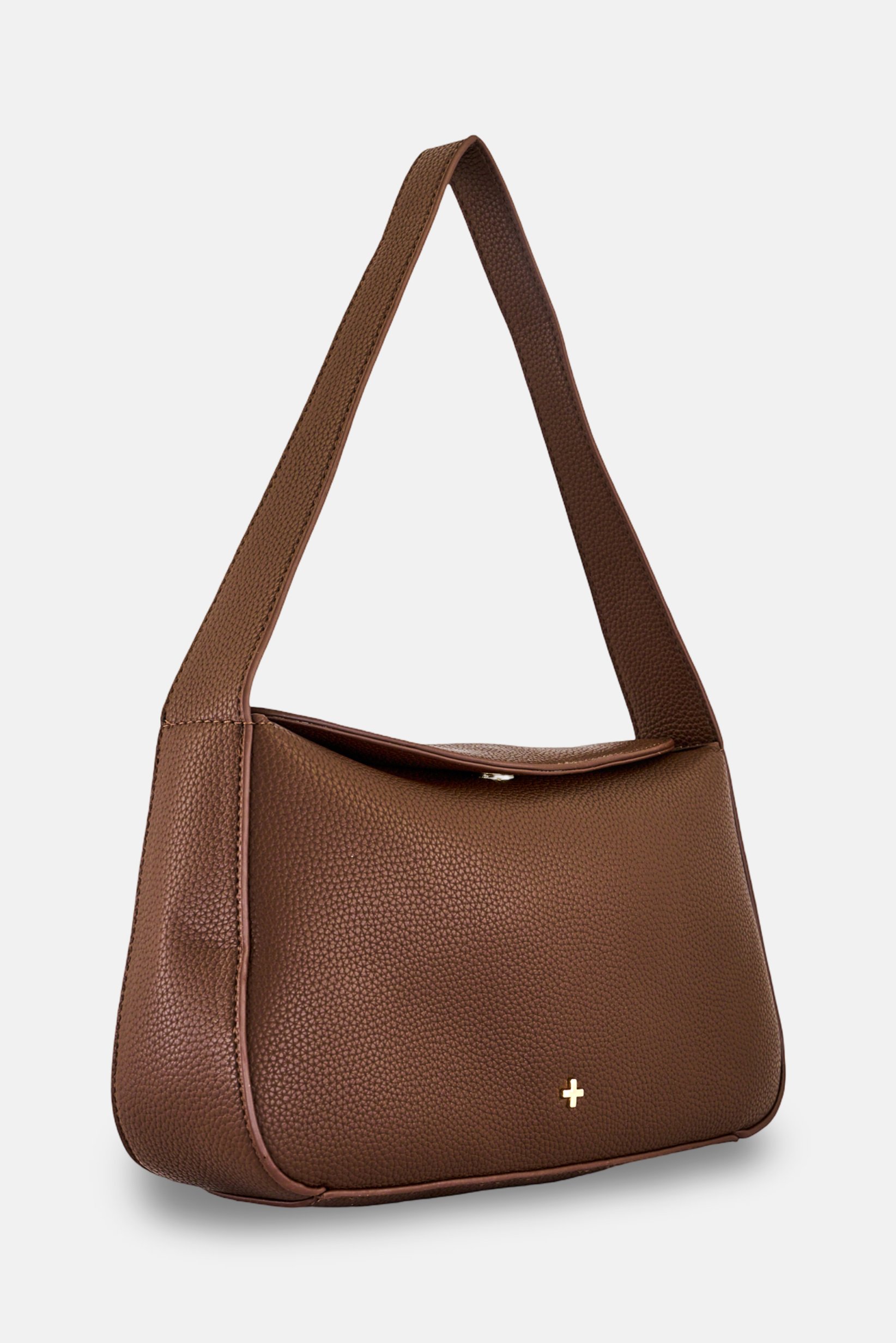 Women Brand Logo Handbag, Brown