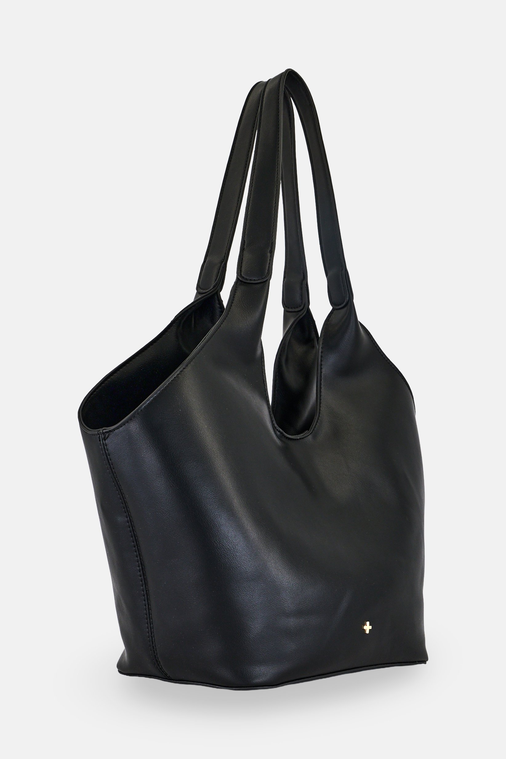 Women Brand Logo Tote Bag, Black