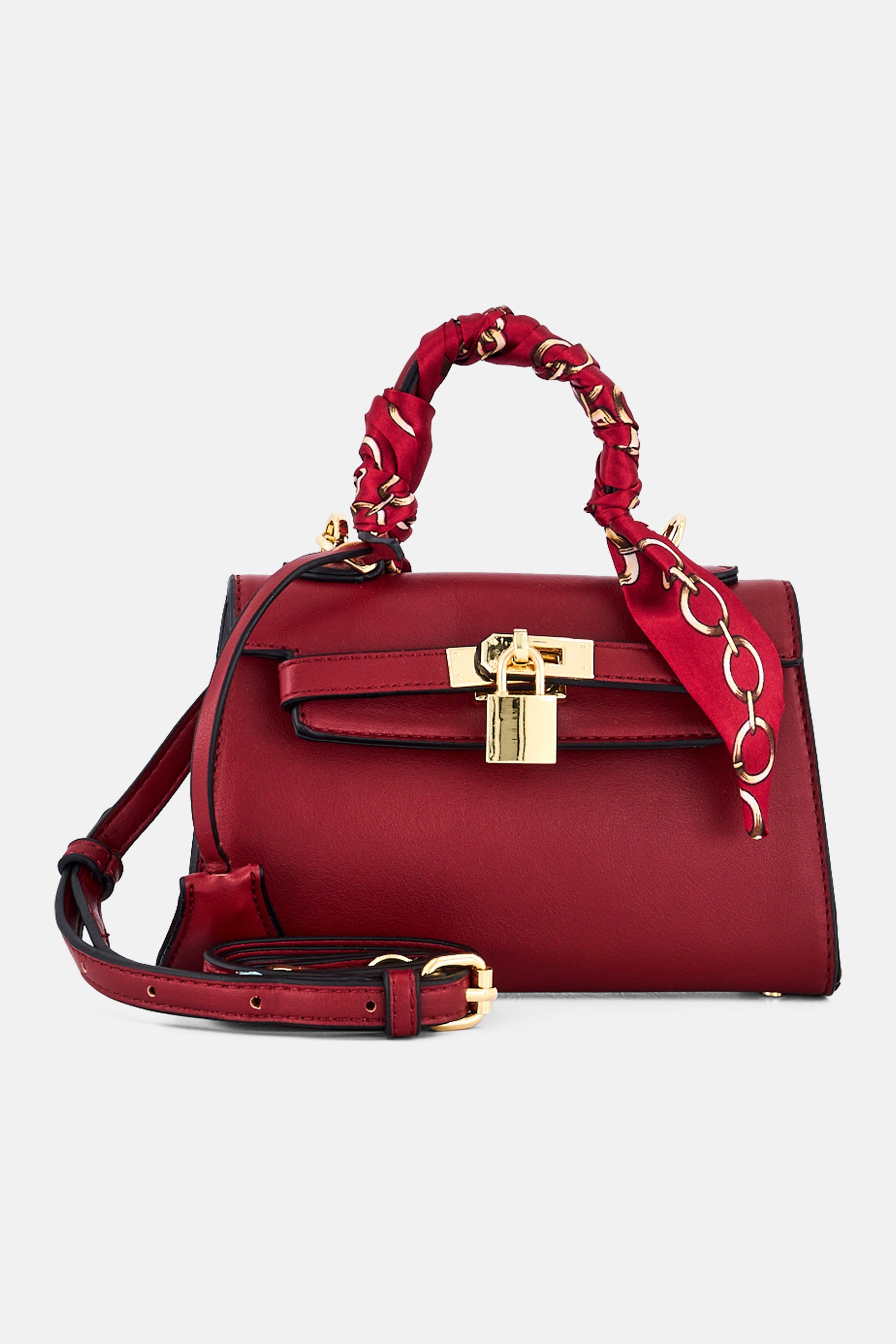 Women Brand Logo Cross Body Bag, Maroon