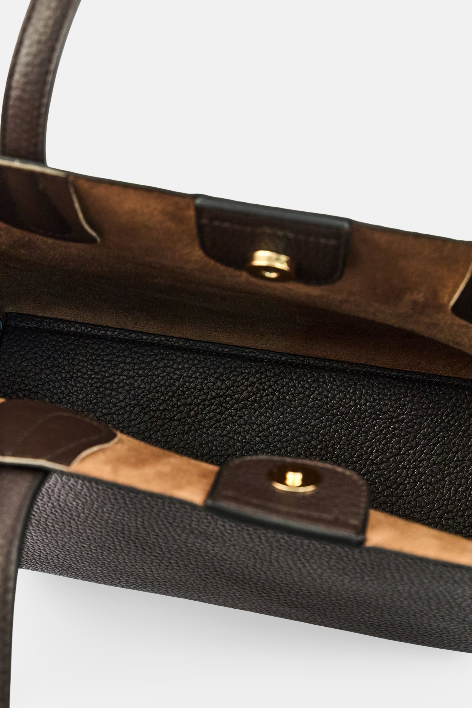 Women Brand Logo Shoulder Bag, Dark Brown
