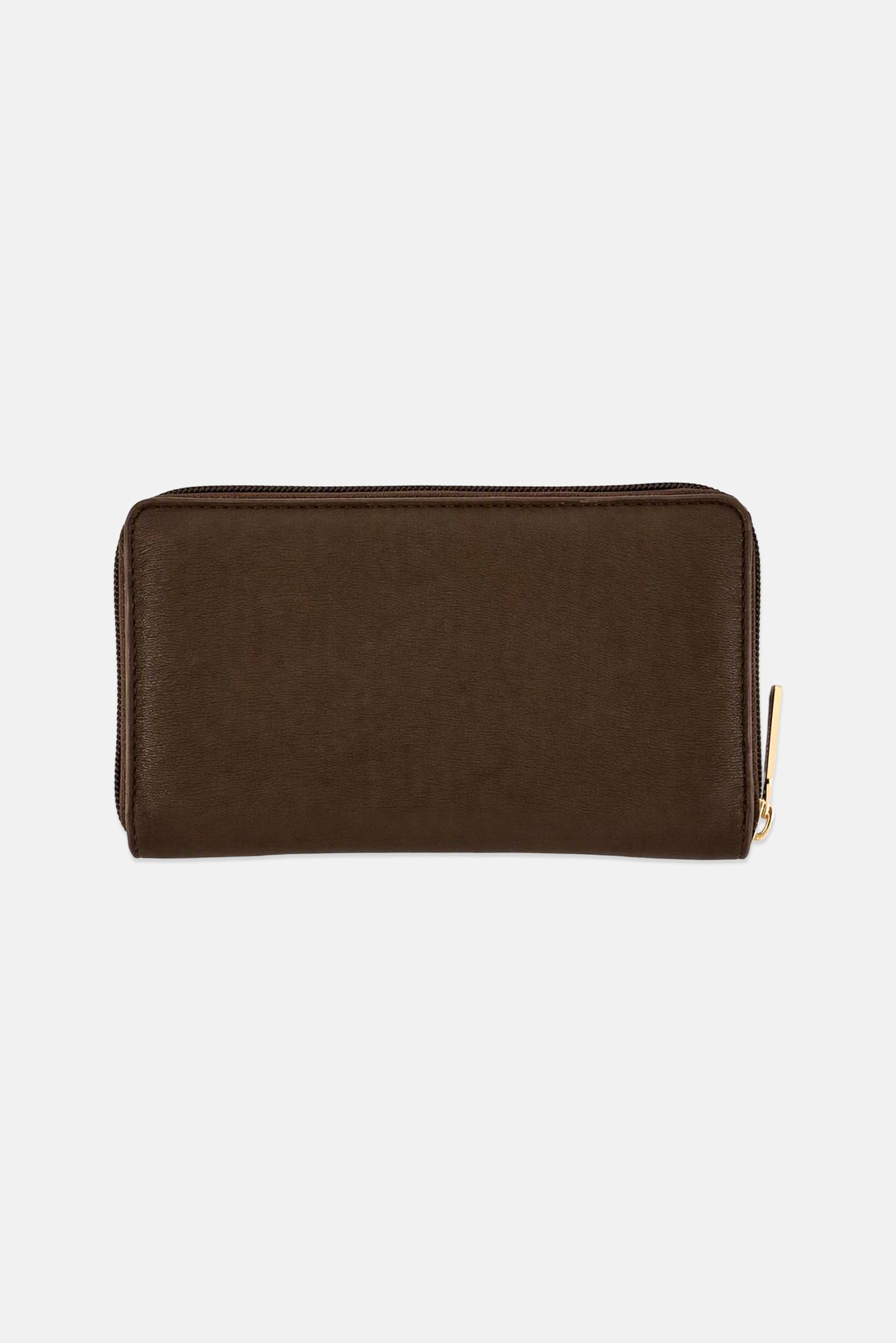Women Brand Logo Wallet, Brown