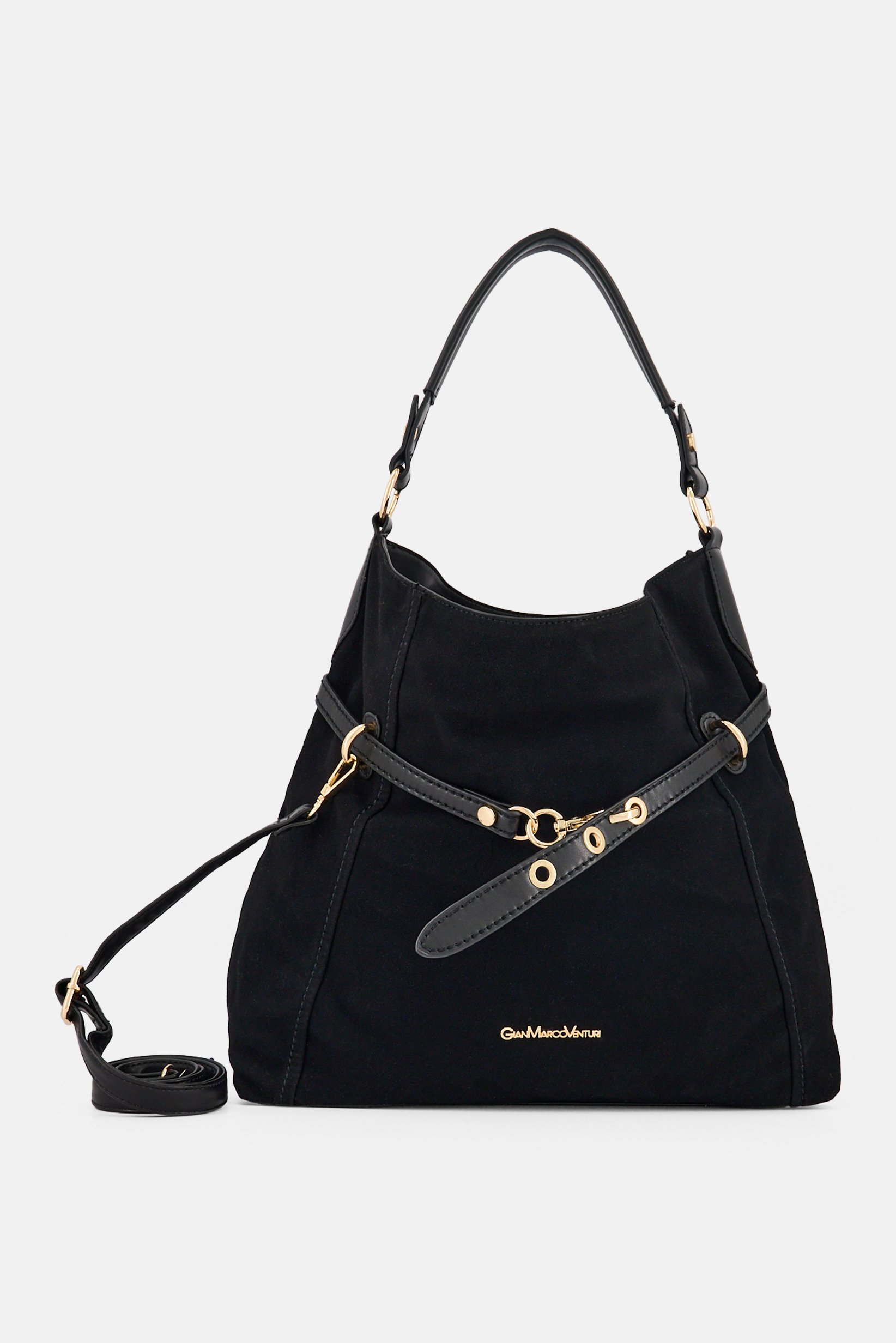 Women Brand Logo Tote Bag, Black