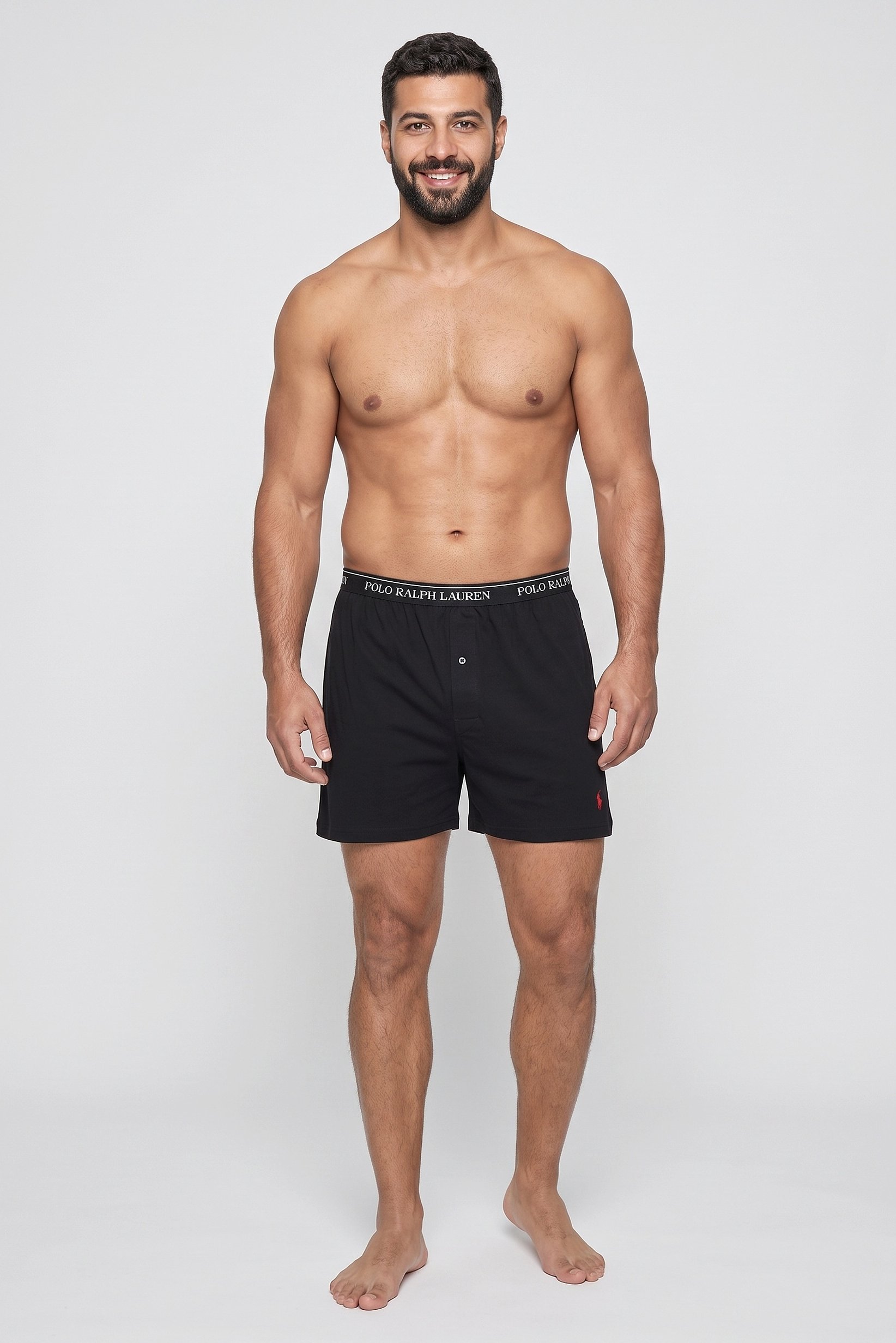 Polo Golf Ralph Lauren Men 3 Pcs Embroidered Logo Boxers, Black