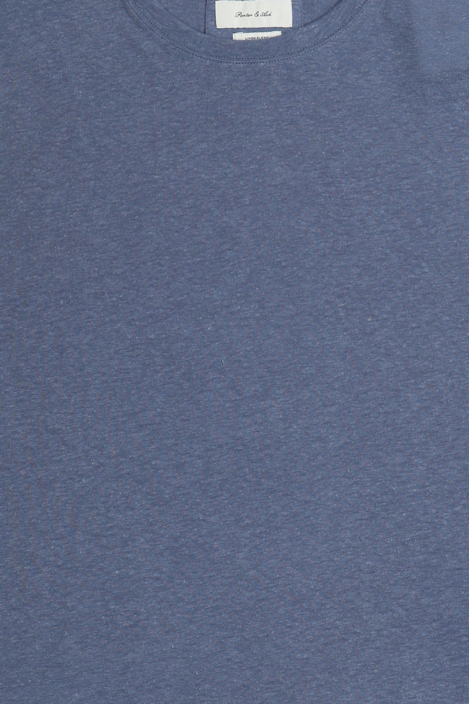 Men Crew Neck Short Sleeve Heather T-Shirt, Dusty Blue