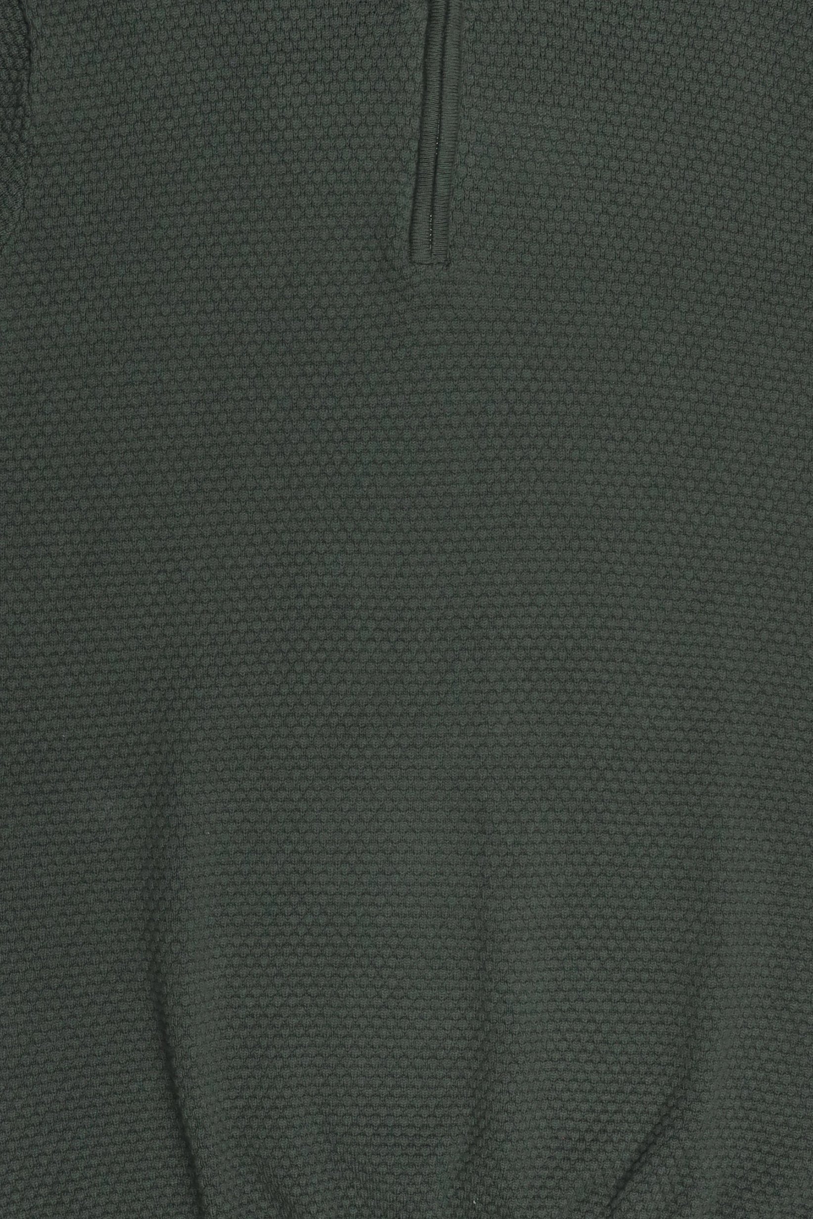 Men Mock Neck Textured Sweater, Olive