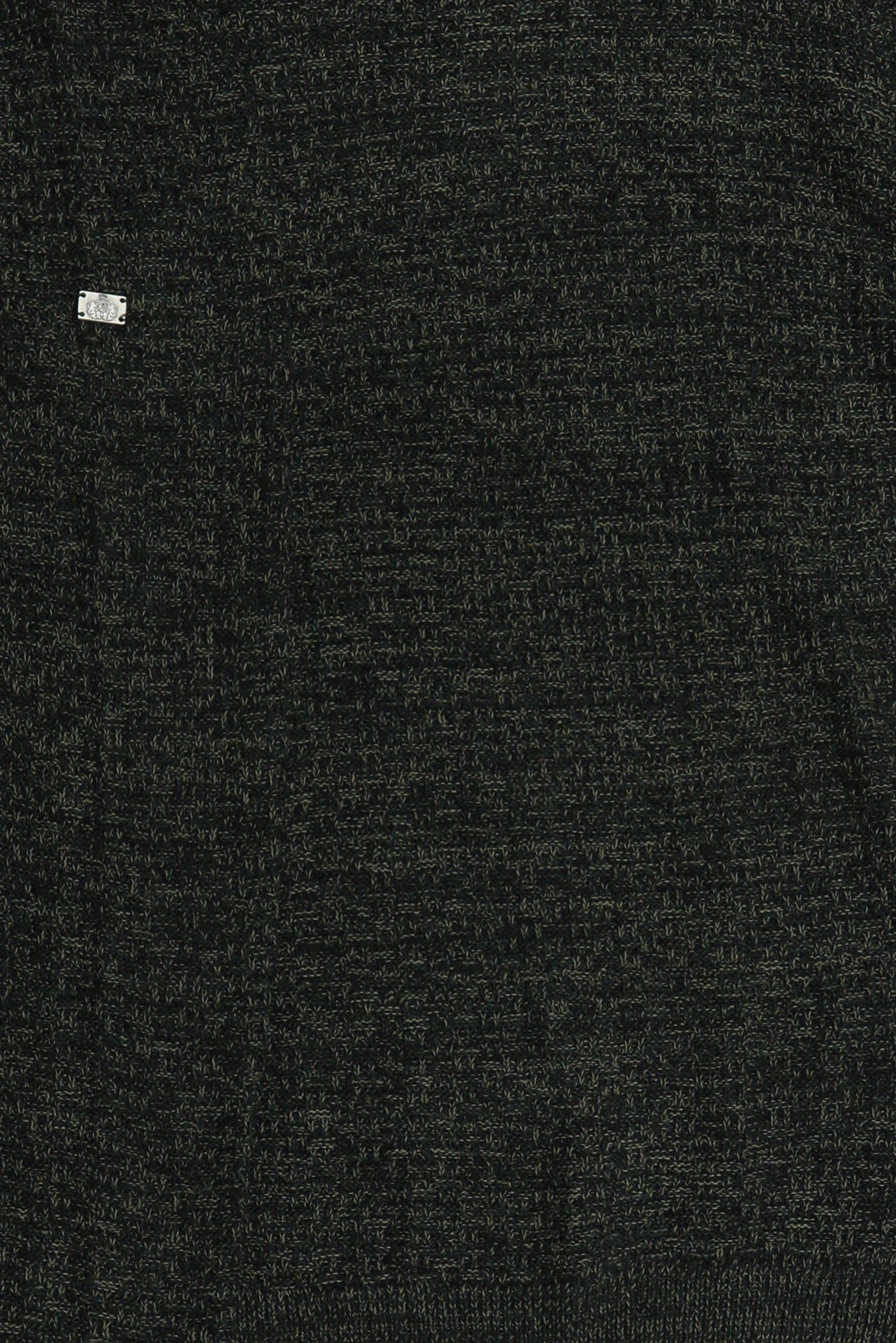 Men Crew Neck Long Sleeve Textured Sweater, Green