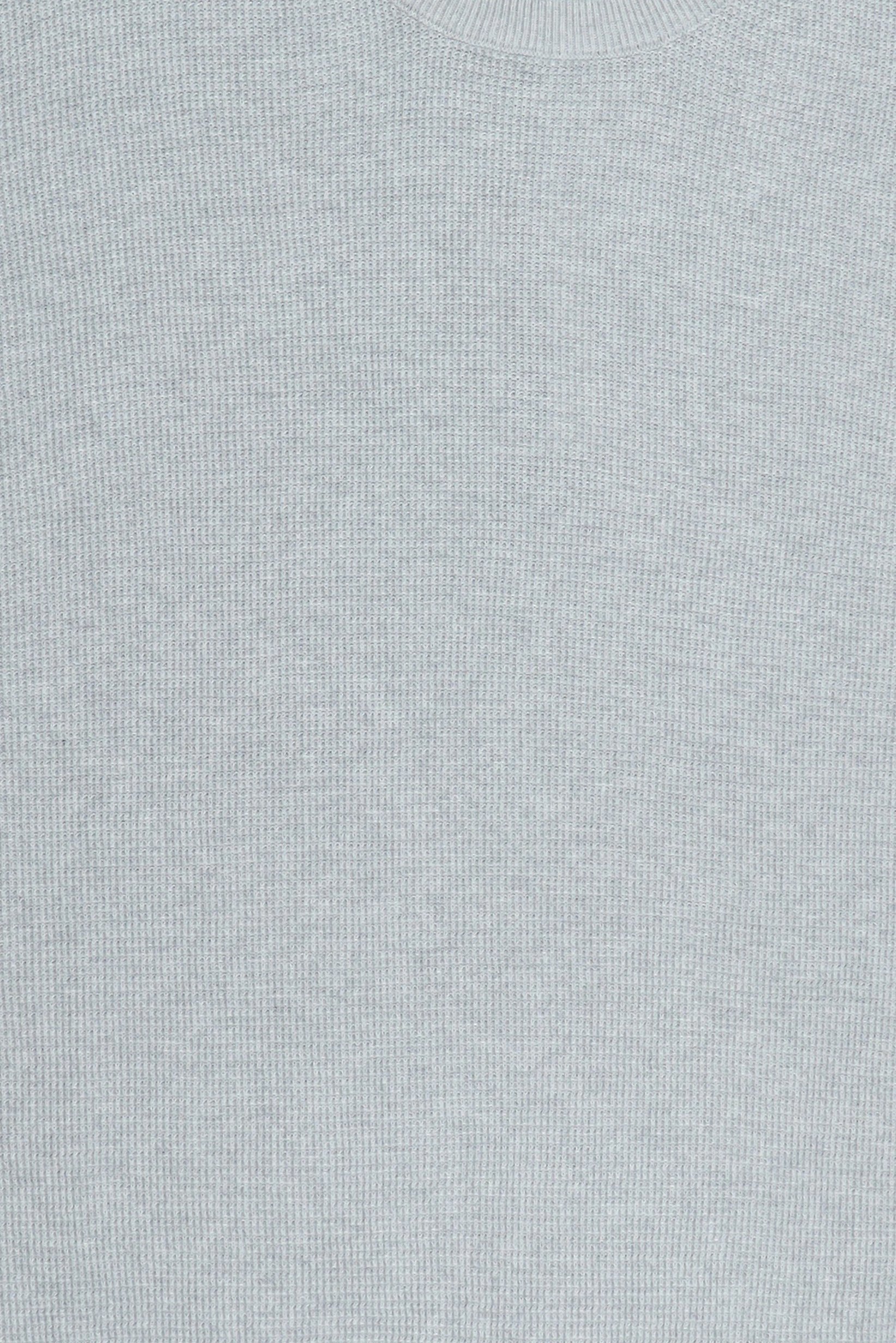 Men Crew Neck Textured Sweater, Light Grey