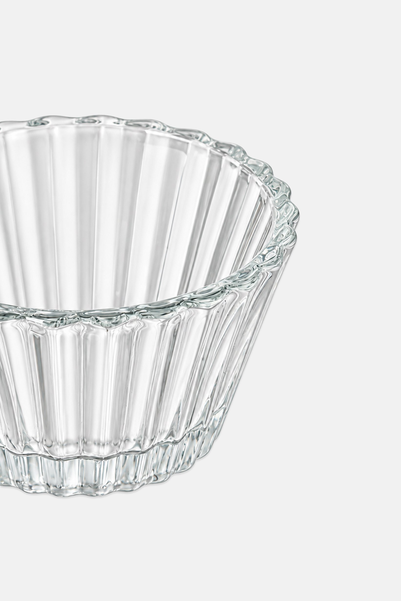 6 Pieces Glass Dip Condements Set, Transparent