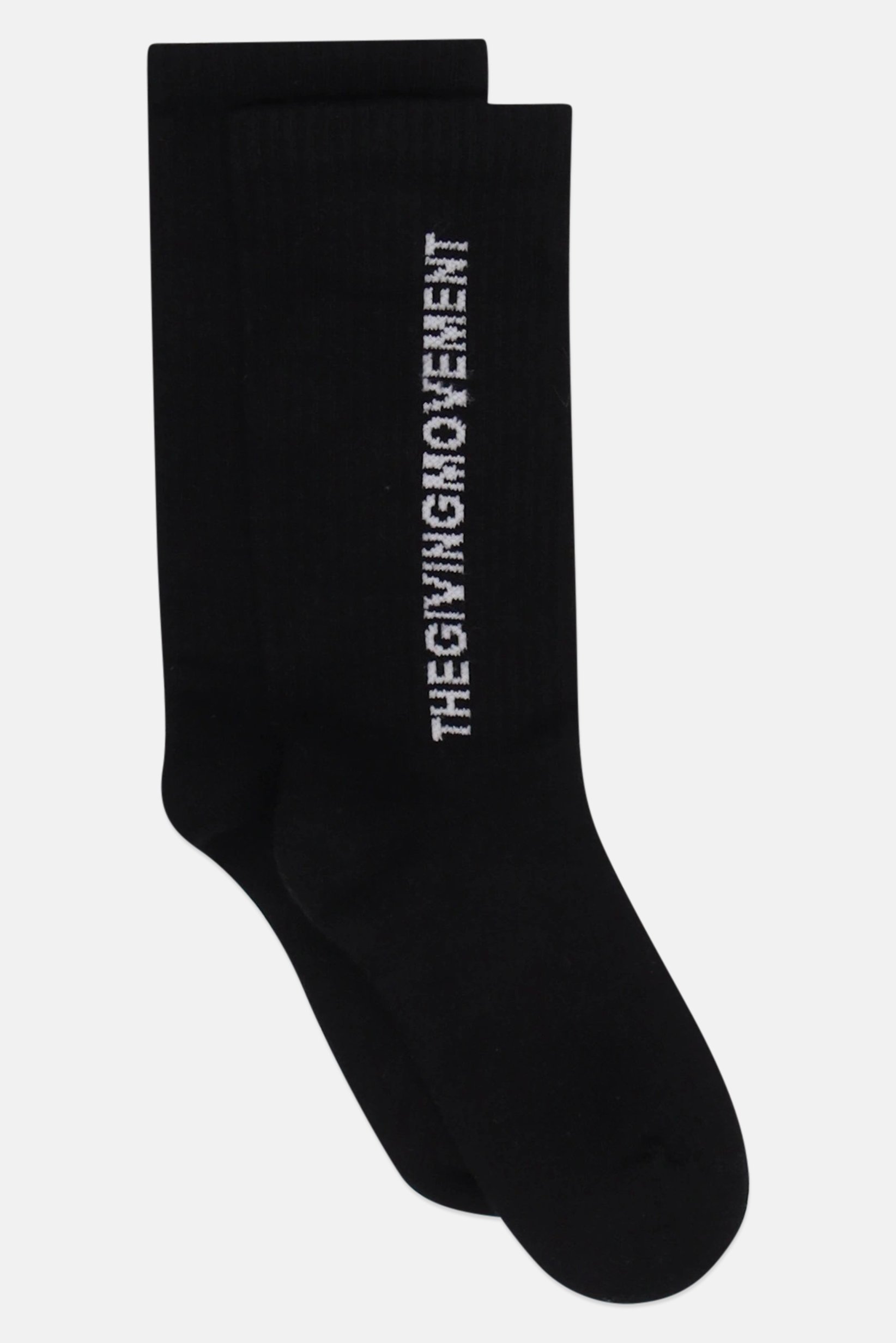 Kids Boy 1 Pair Brand Logo Crew Socks, Black
