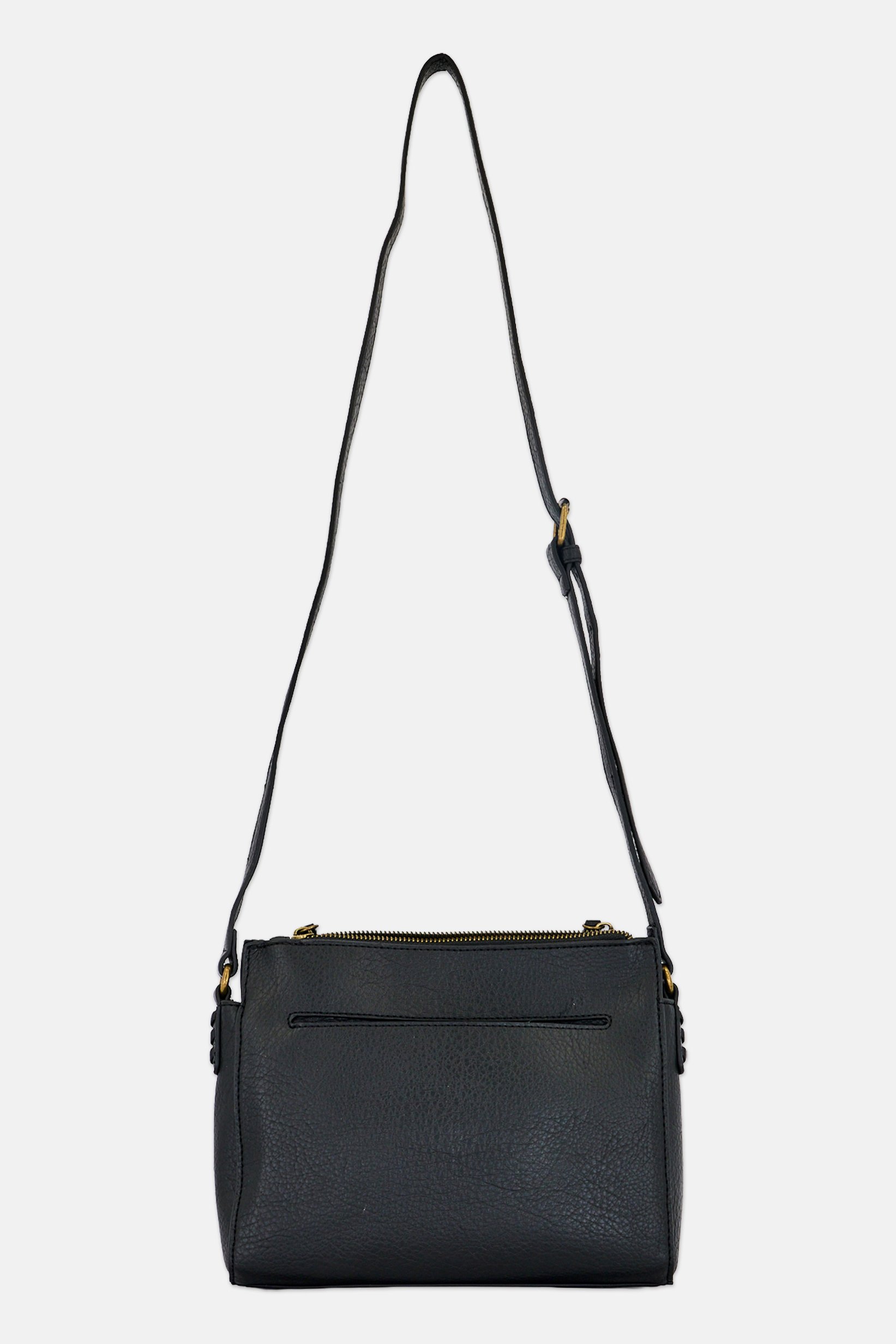 Women Brand Logo Cross Body Bag, Black