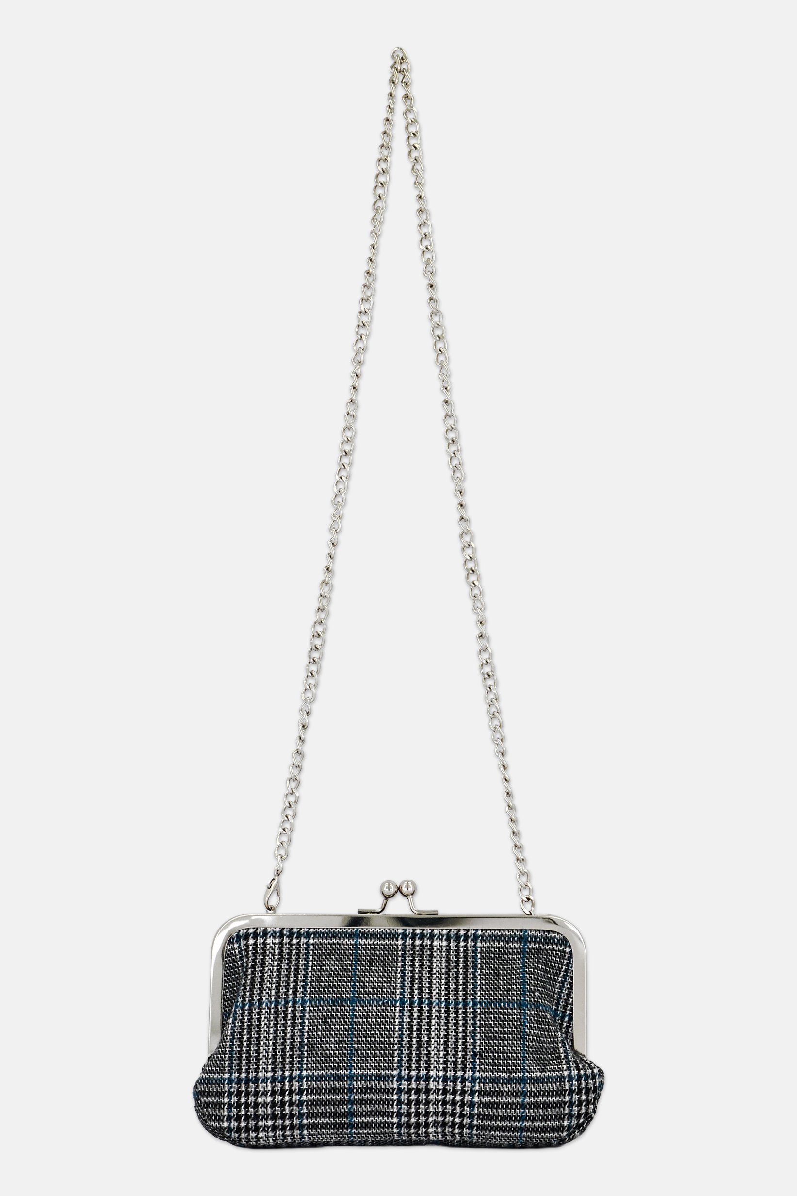 Women Plaid Clutch Bag, Multicolor