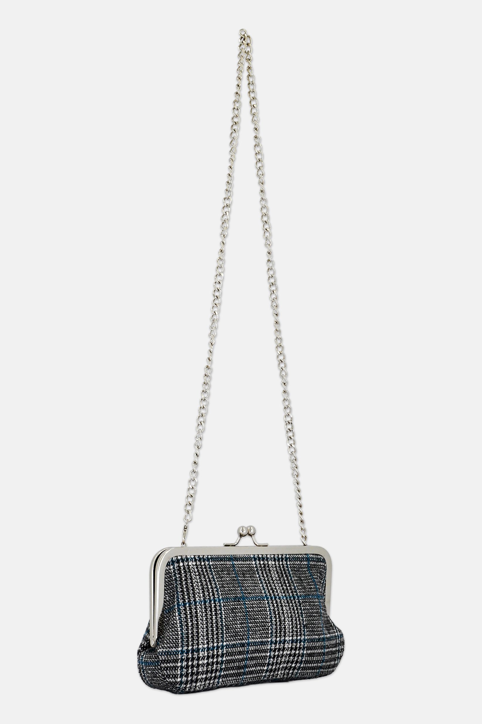 Women Plaid Clutch Bag, Multicolor