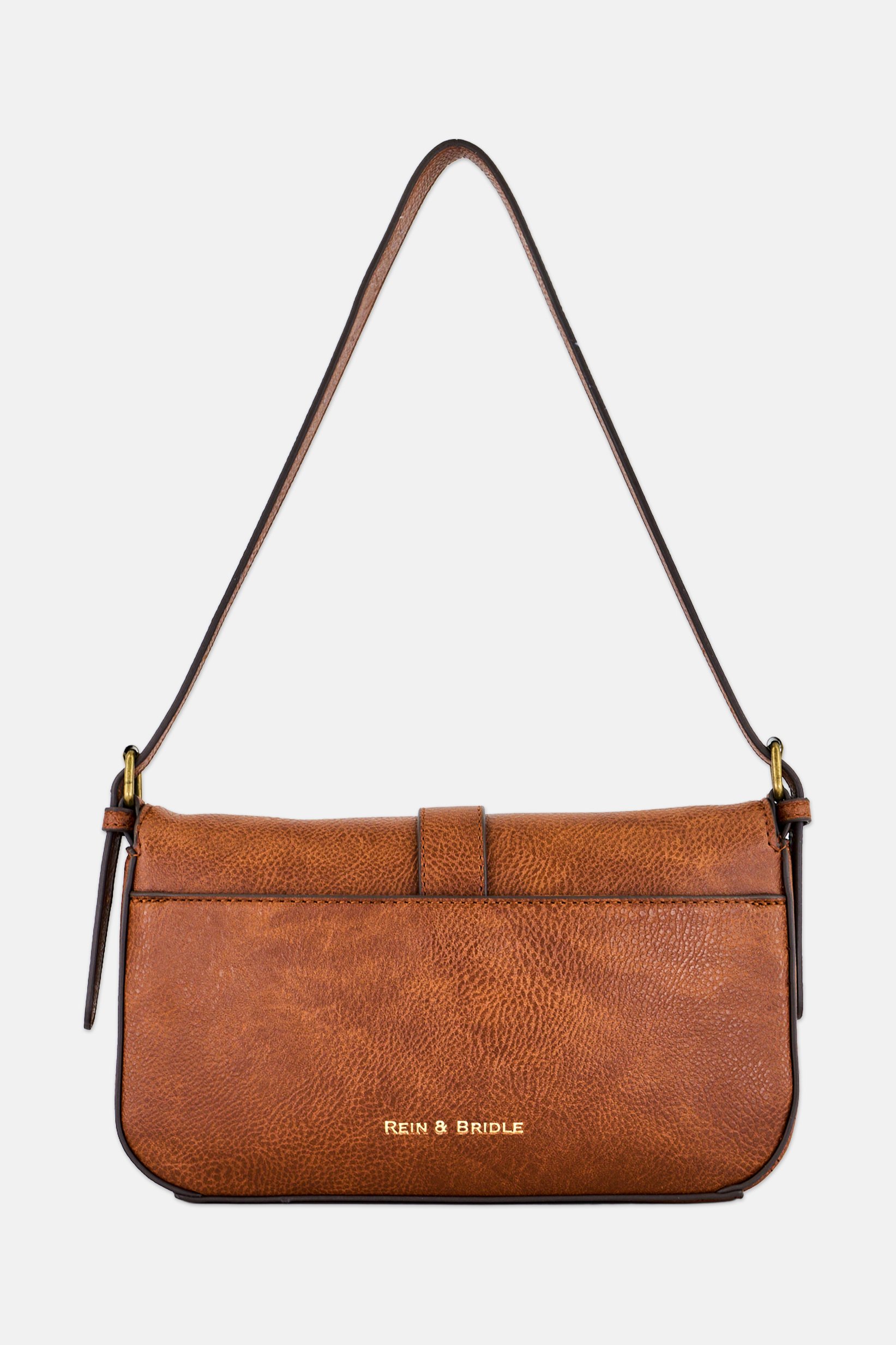 Women Brand Logo Shoulder Bag, Brown