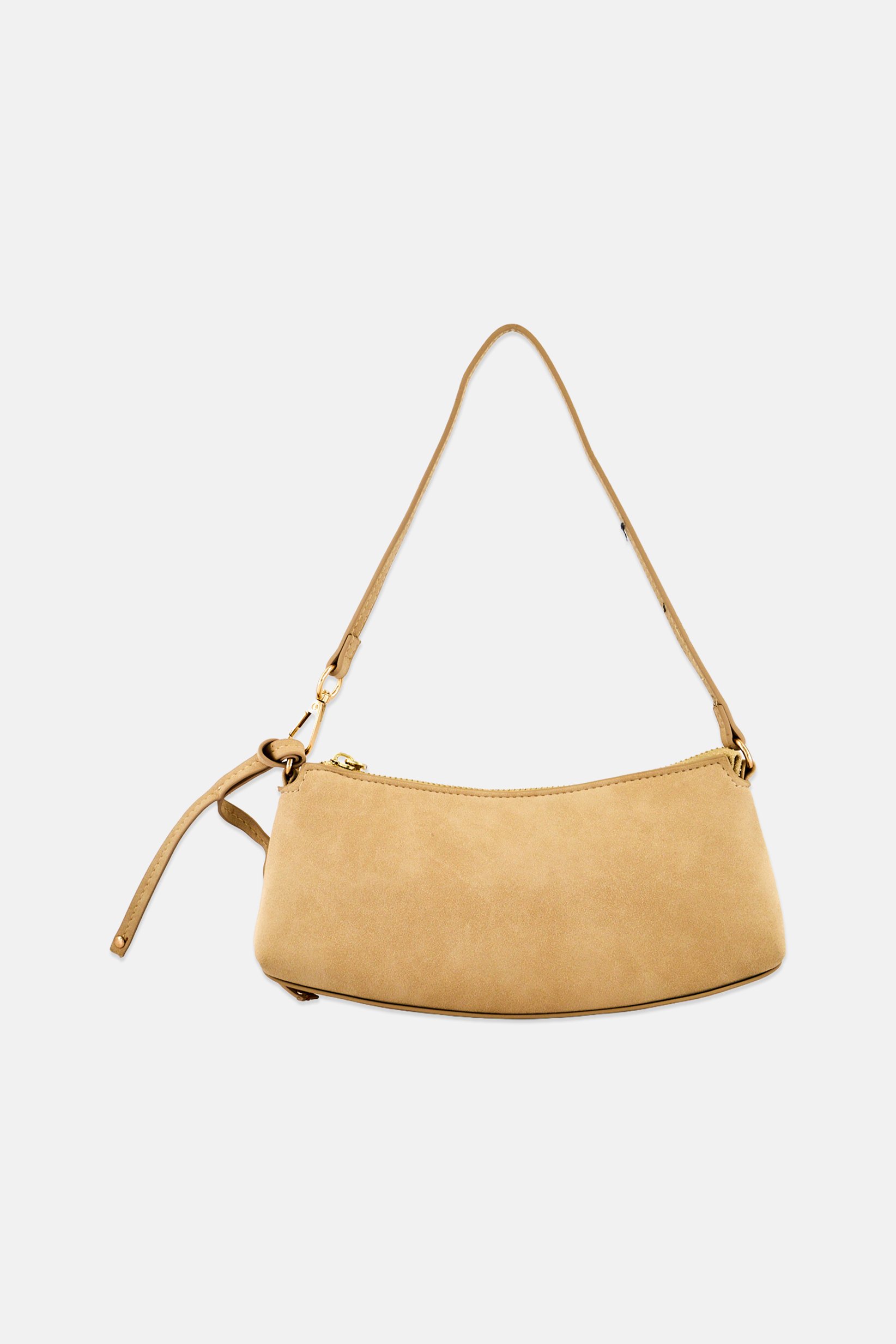 Women Plain Small Shoulder Bag, Tan