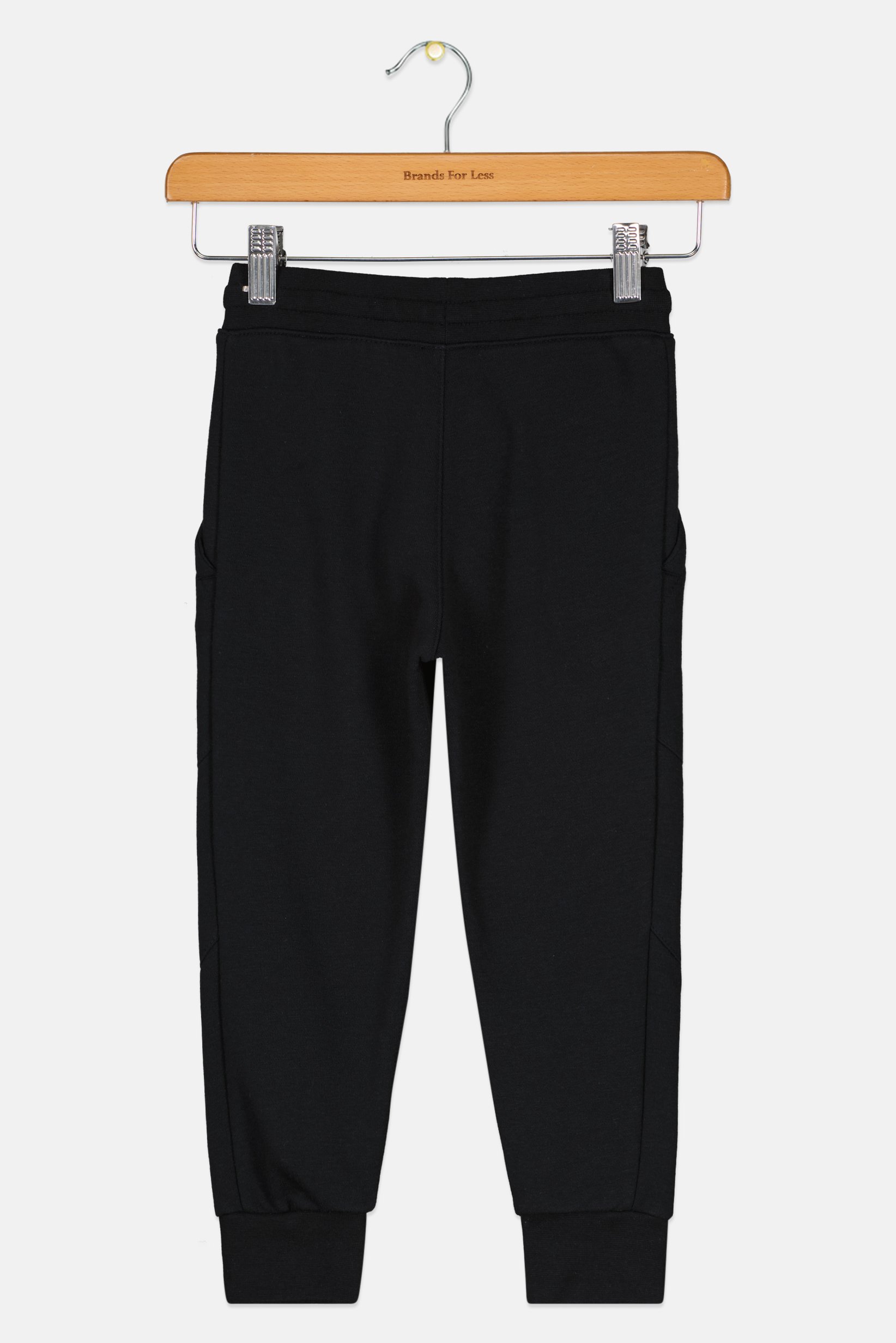 Toddlers Boy Brand Logo Outdoor Sweatpants, Black