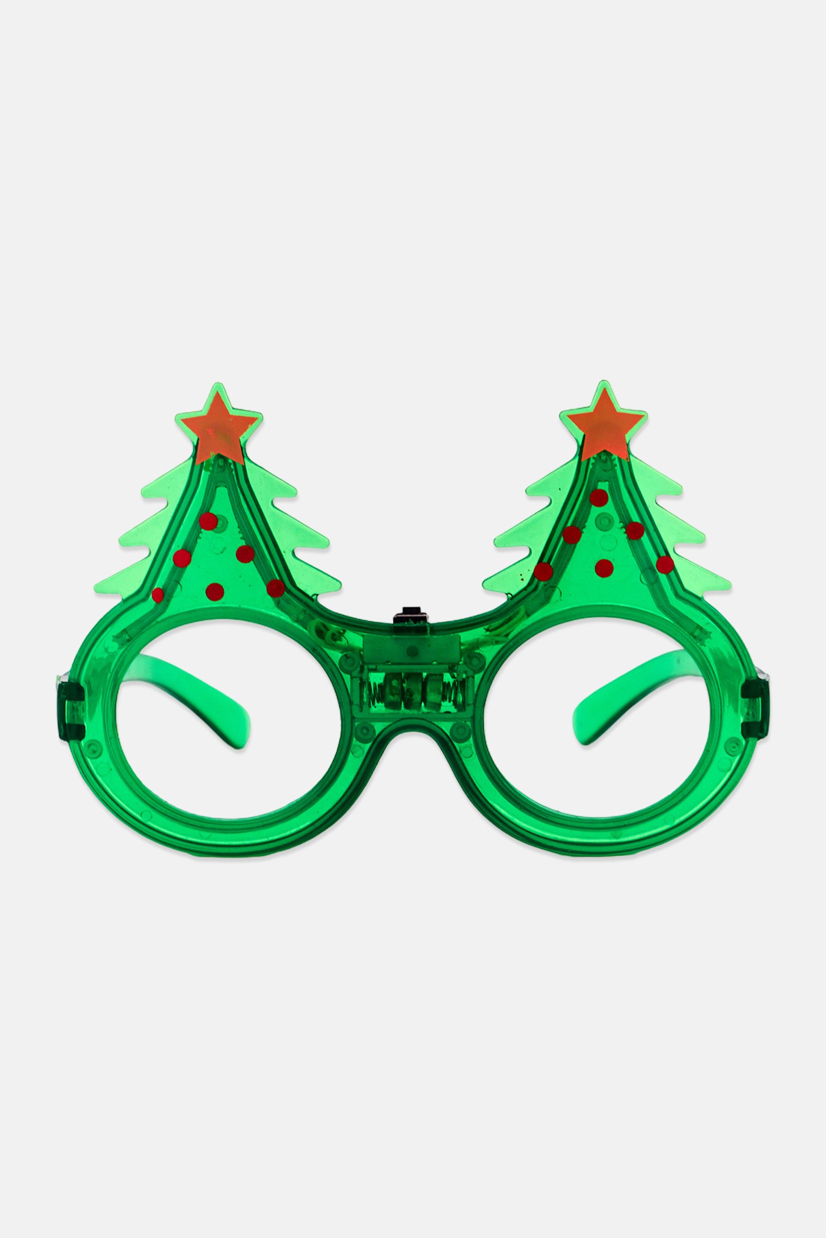 Christmas Glasses With LED Light, Green