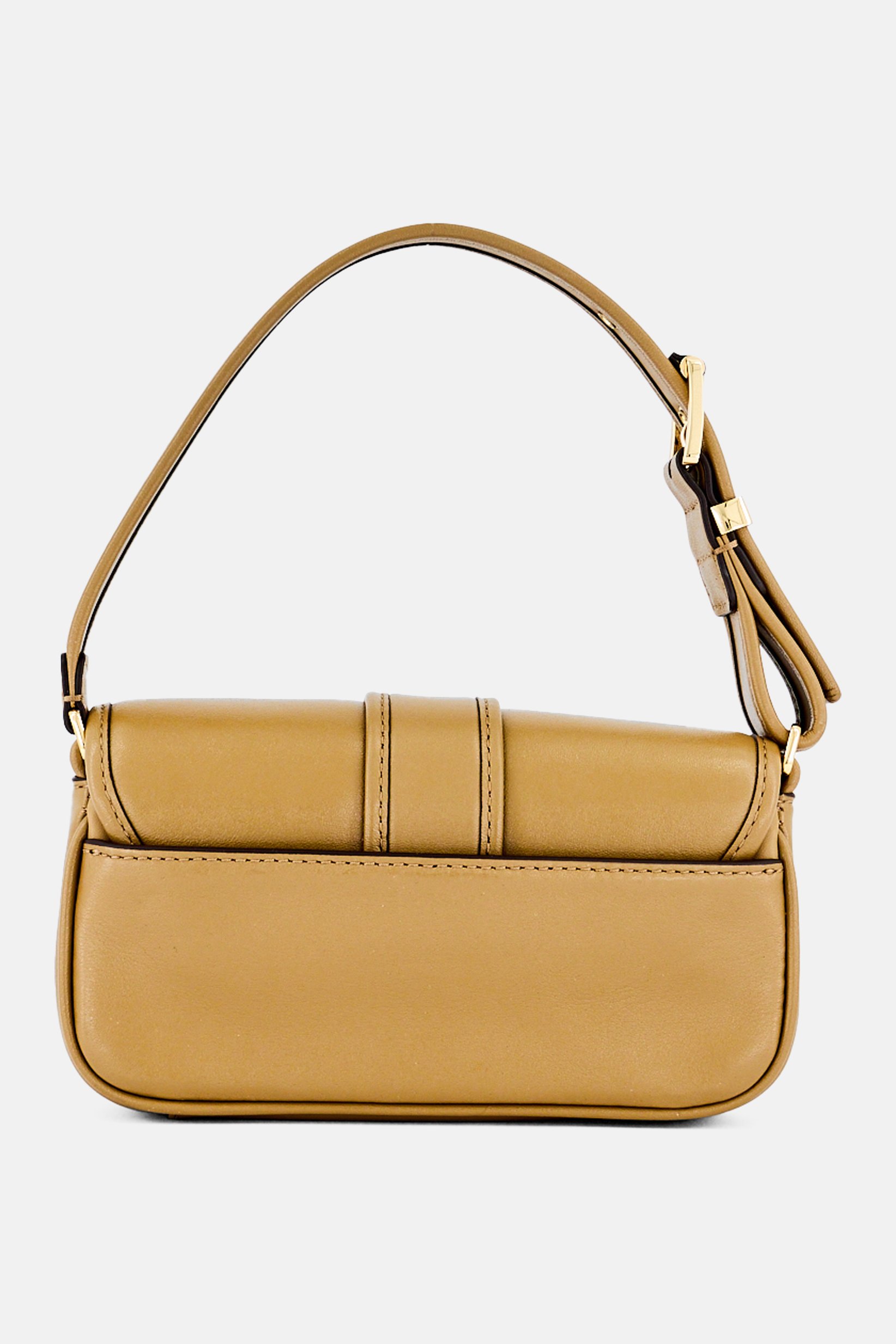 Women Brand Logo Small Handbag, Taupe