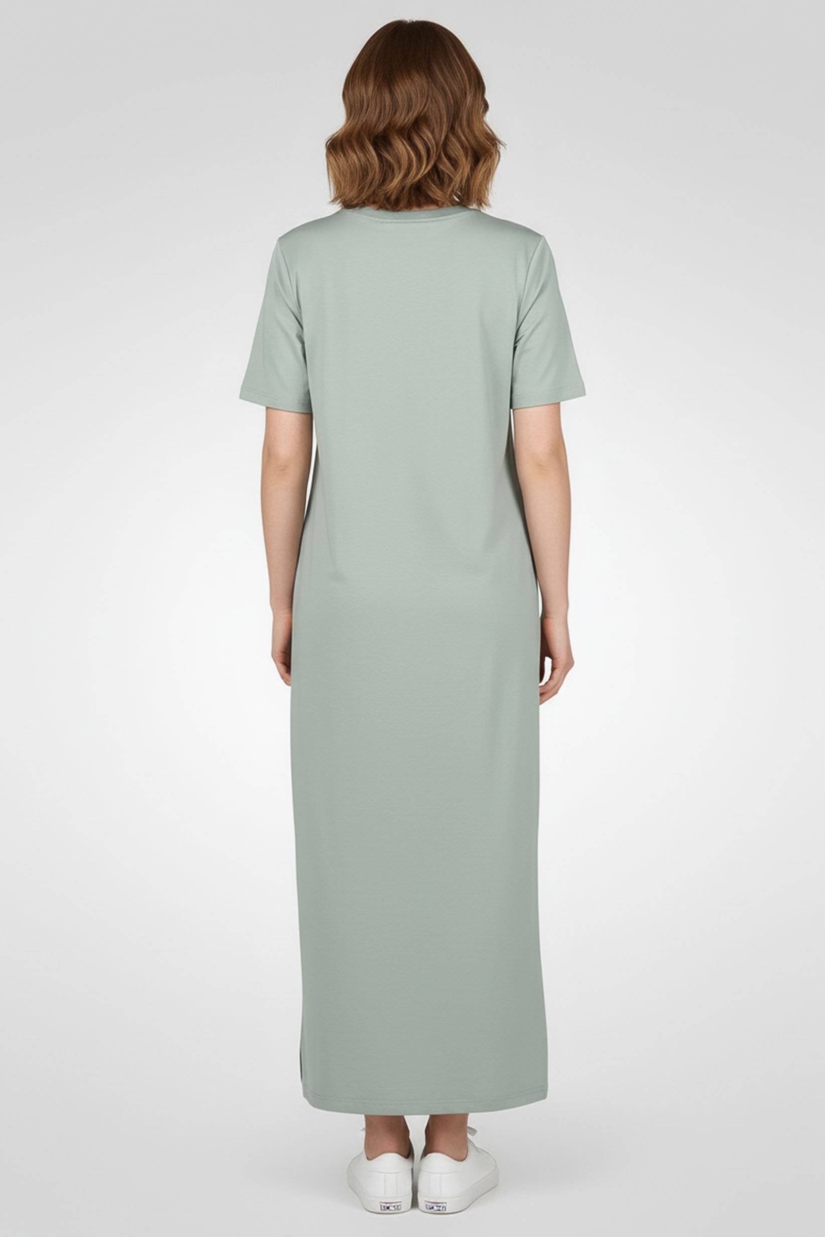 Comforts by Fudo Women Solid Shirt Dress, Green