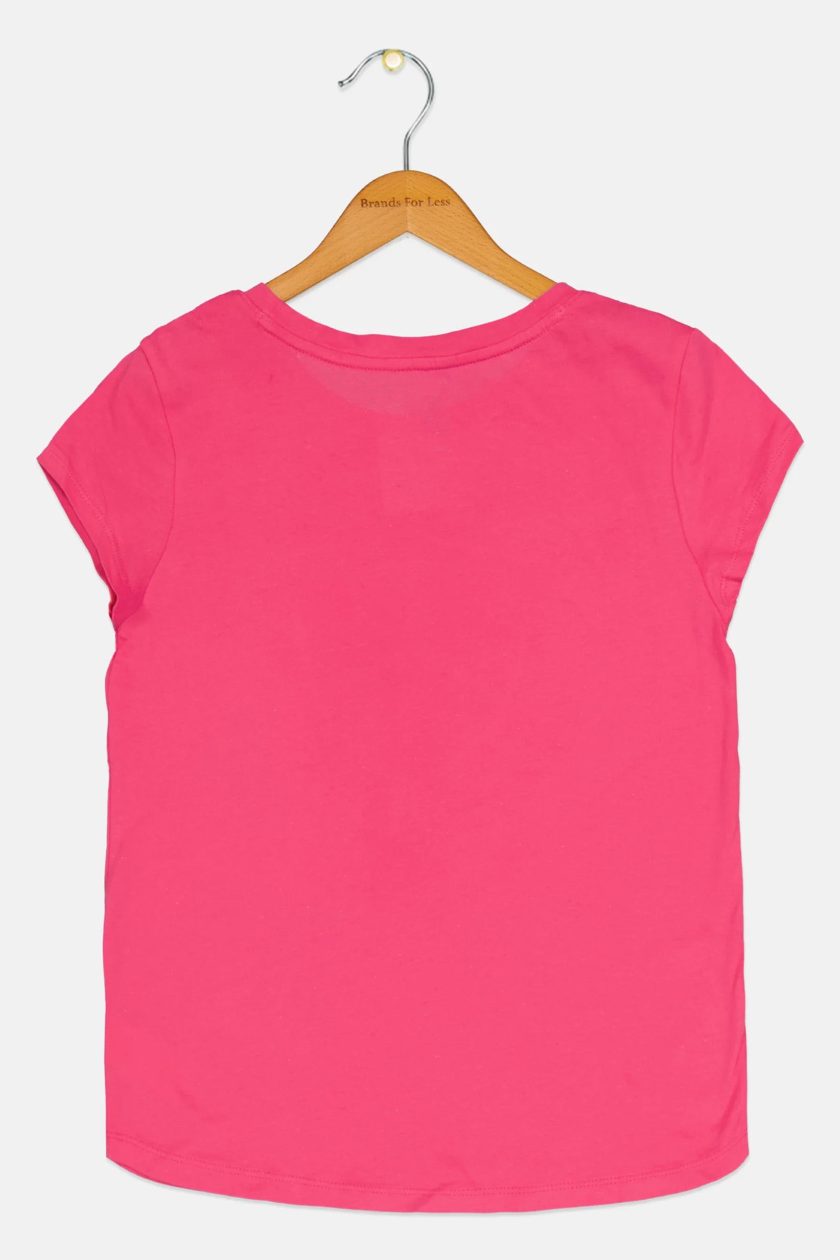 Kids Girl Graphic Print Short Sleeves T-Shirt, Pink