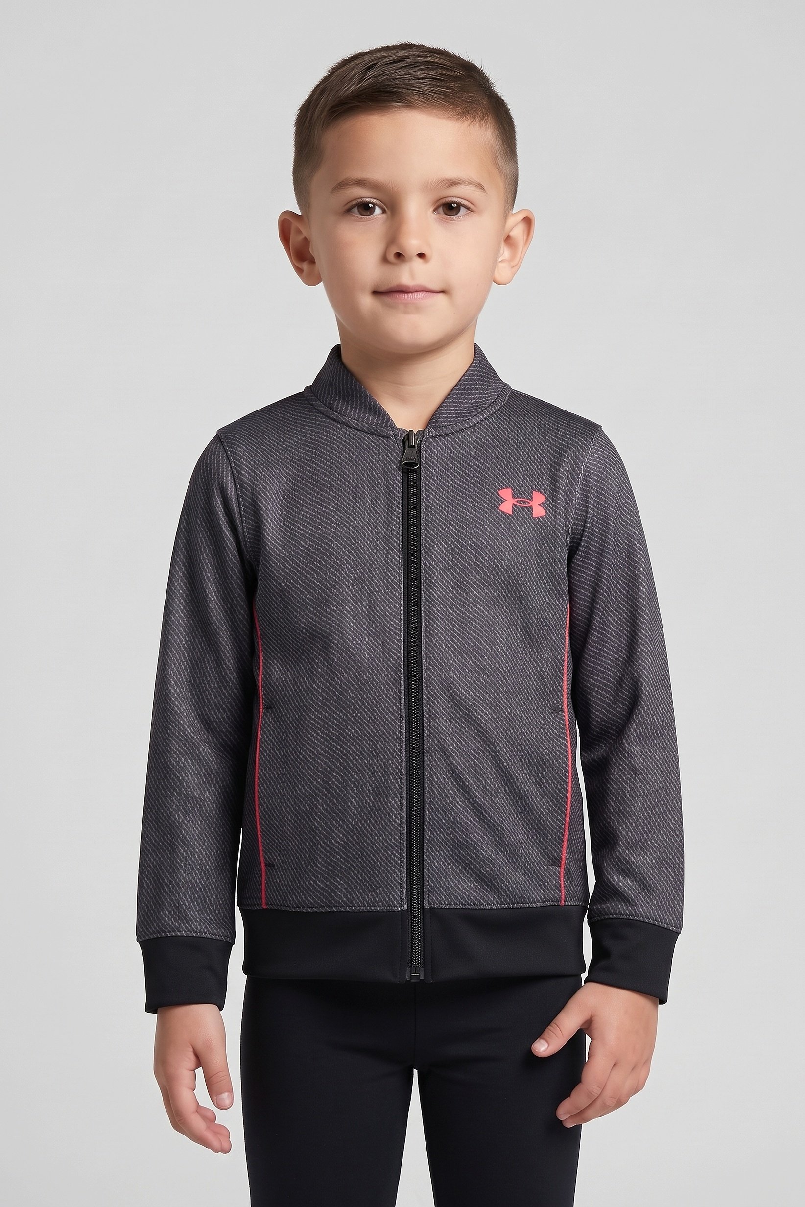 Kids Boy Loose Fit Long Sleeve Outdoor Jacket, Multicolor