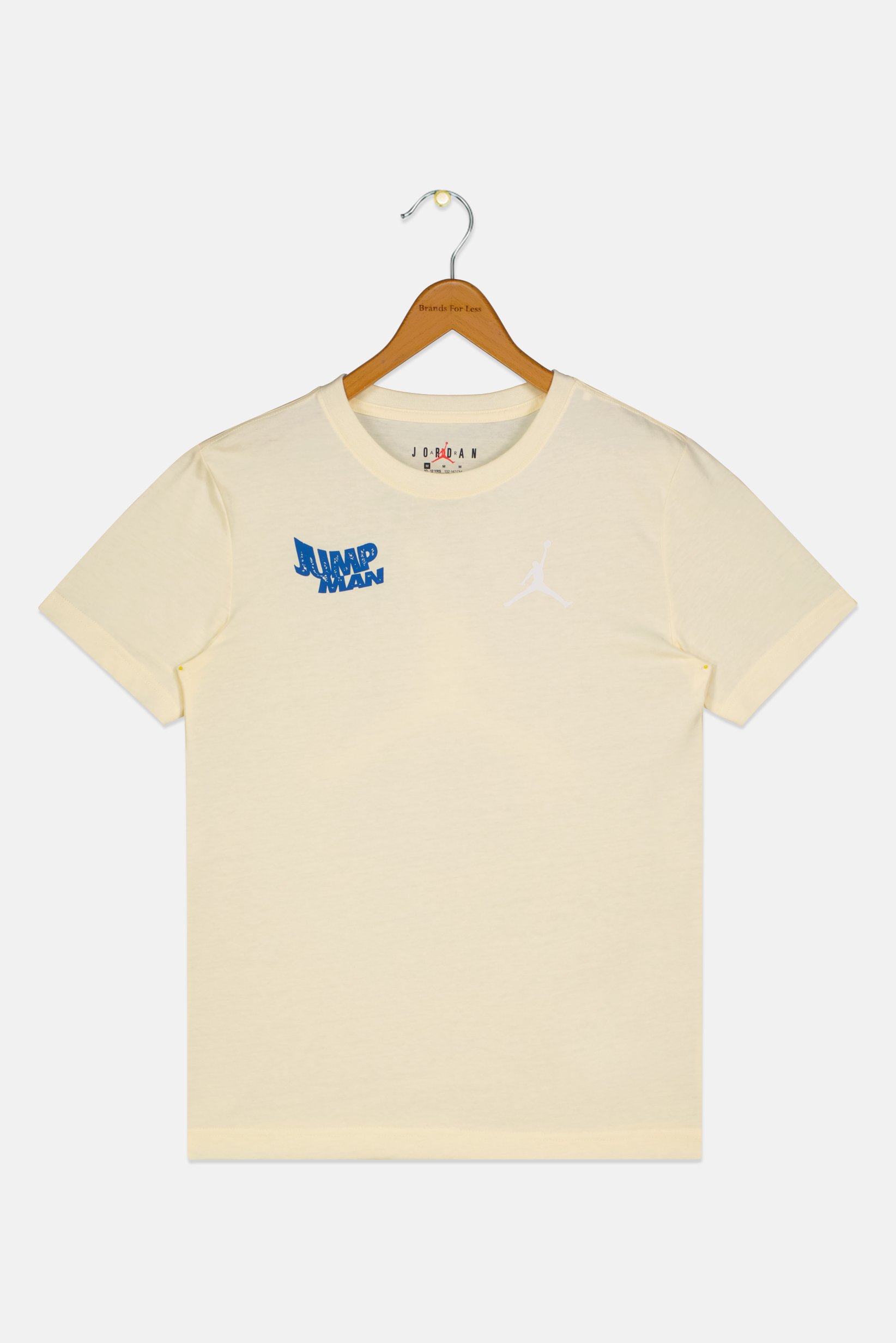 Kids Boy Brand Logo Short Sleeve Outdoor T-Shirt, Pale Yellow