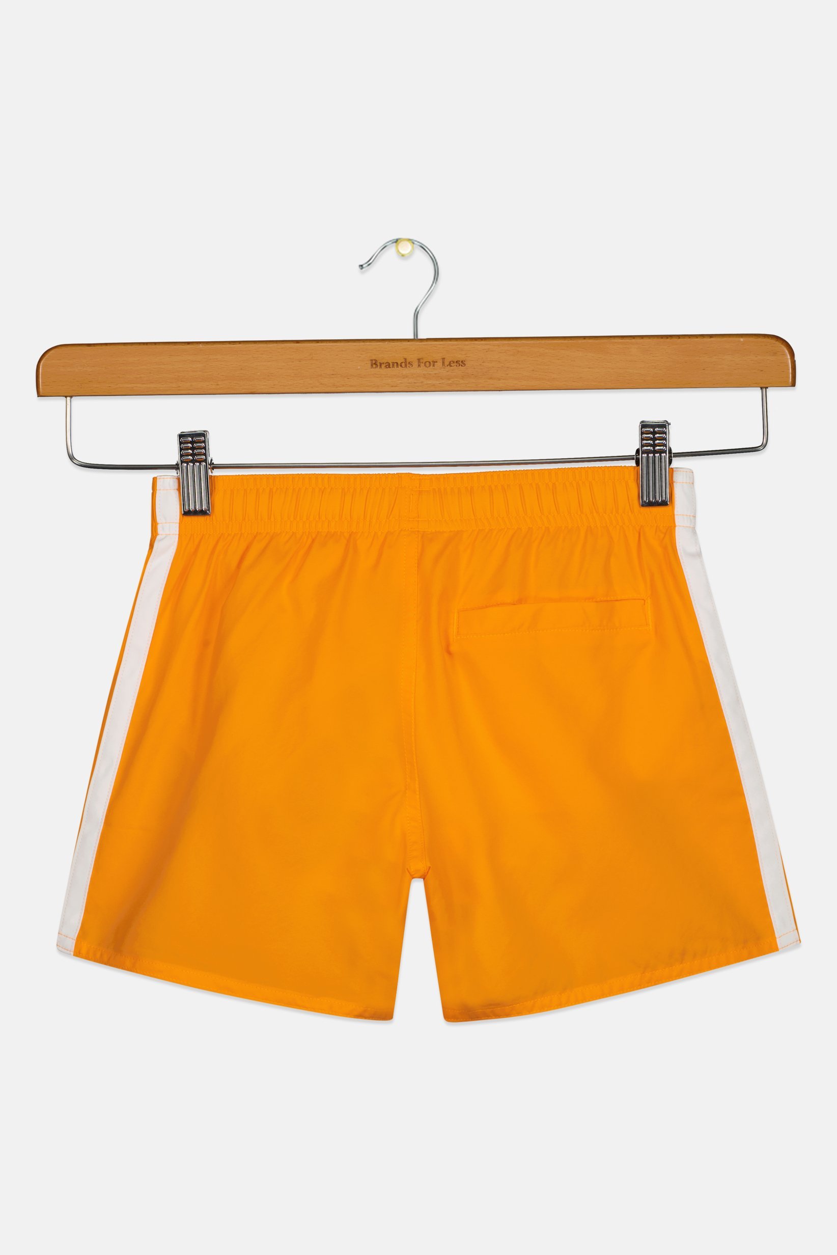 Kids Boy Brand Logo Board Shorts, Bright Orange