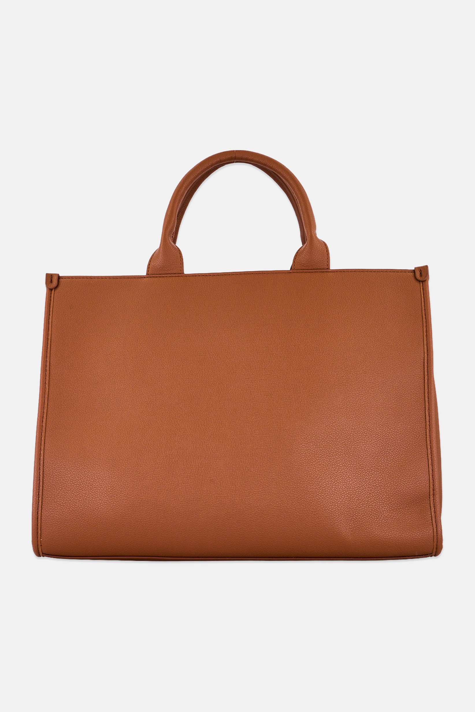 Women Brand Logo Shopper Bag, Brown