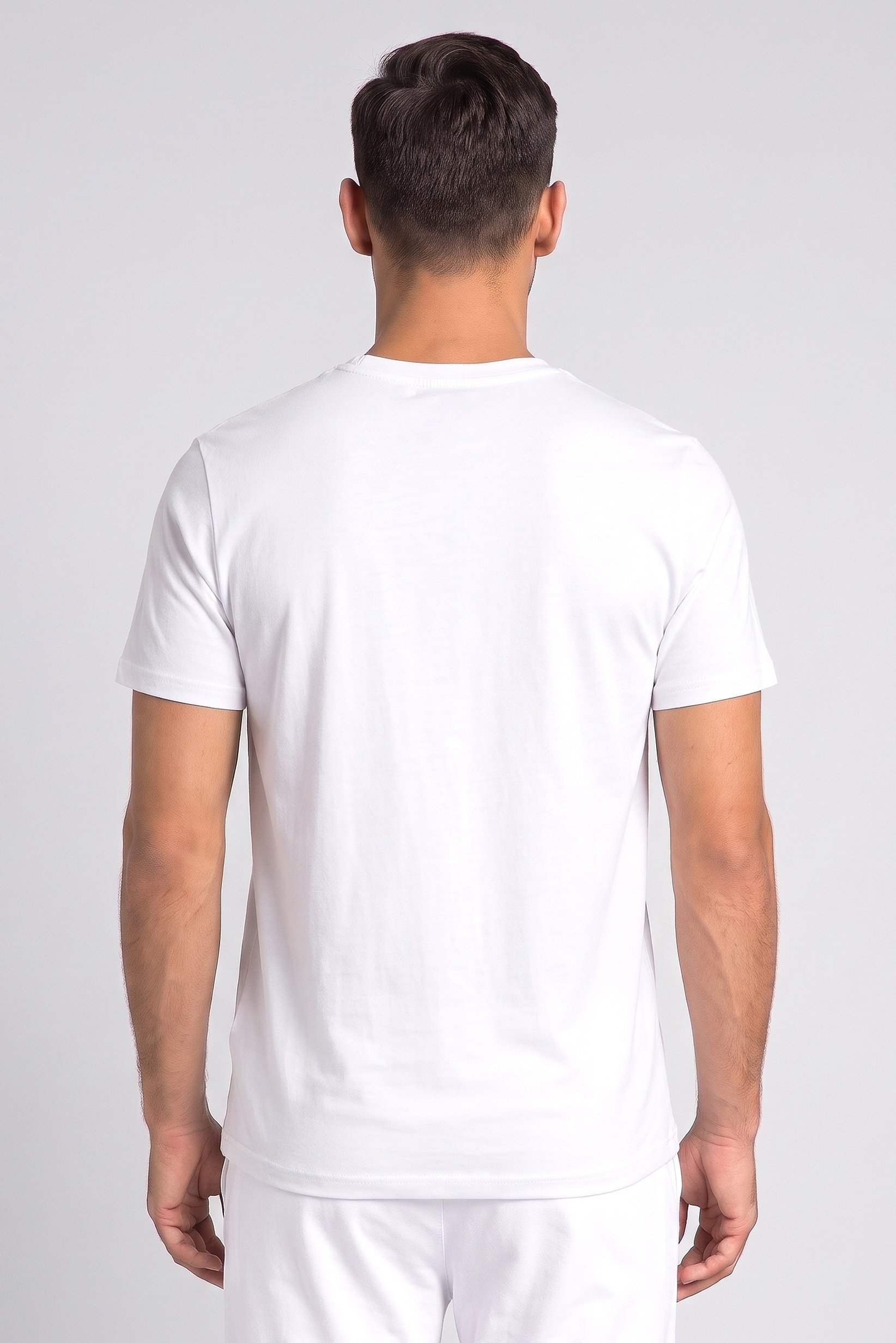 Men 3 Piece Crew Neck Short Sleeve Heather Lounge T-shirt, Multicolor