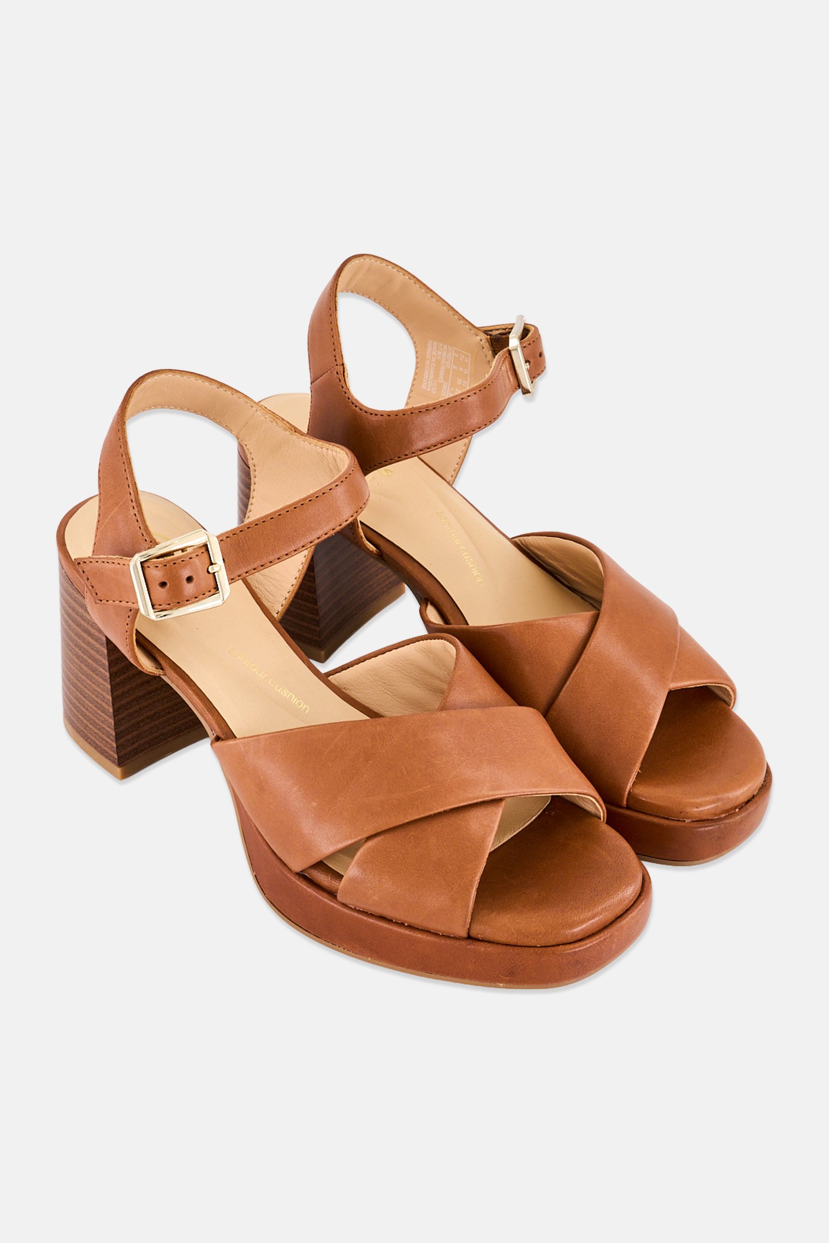 Buy Clarks Women Standard Ritzy 75 Rae Adjustable Buckle Sandals, Dark ...