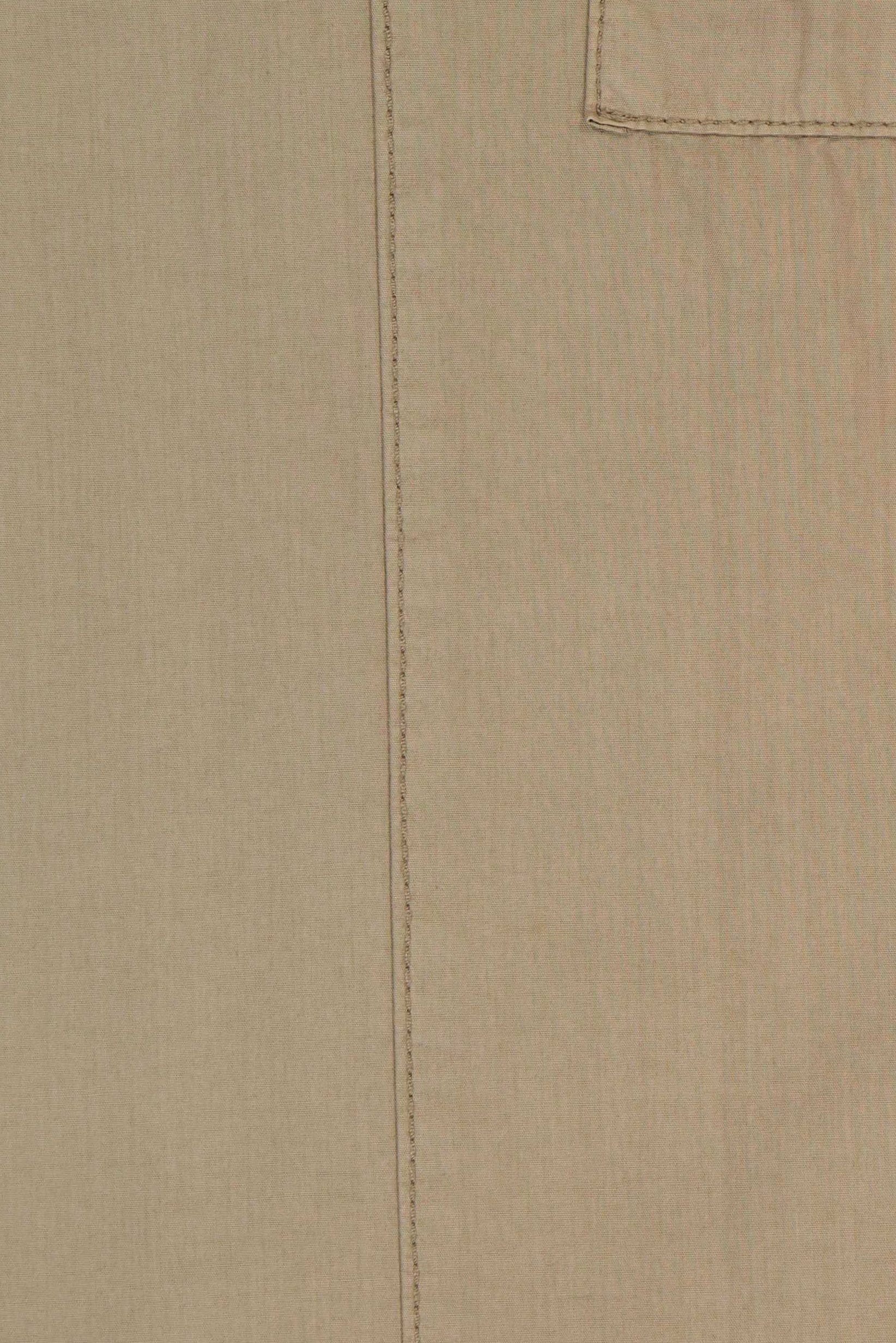 Women Regular Fit Solid Cargo Pants, Dark Beige