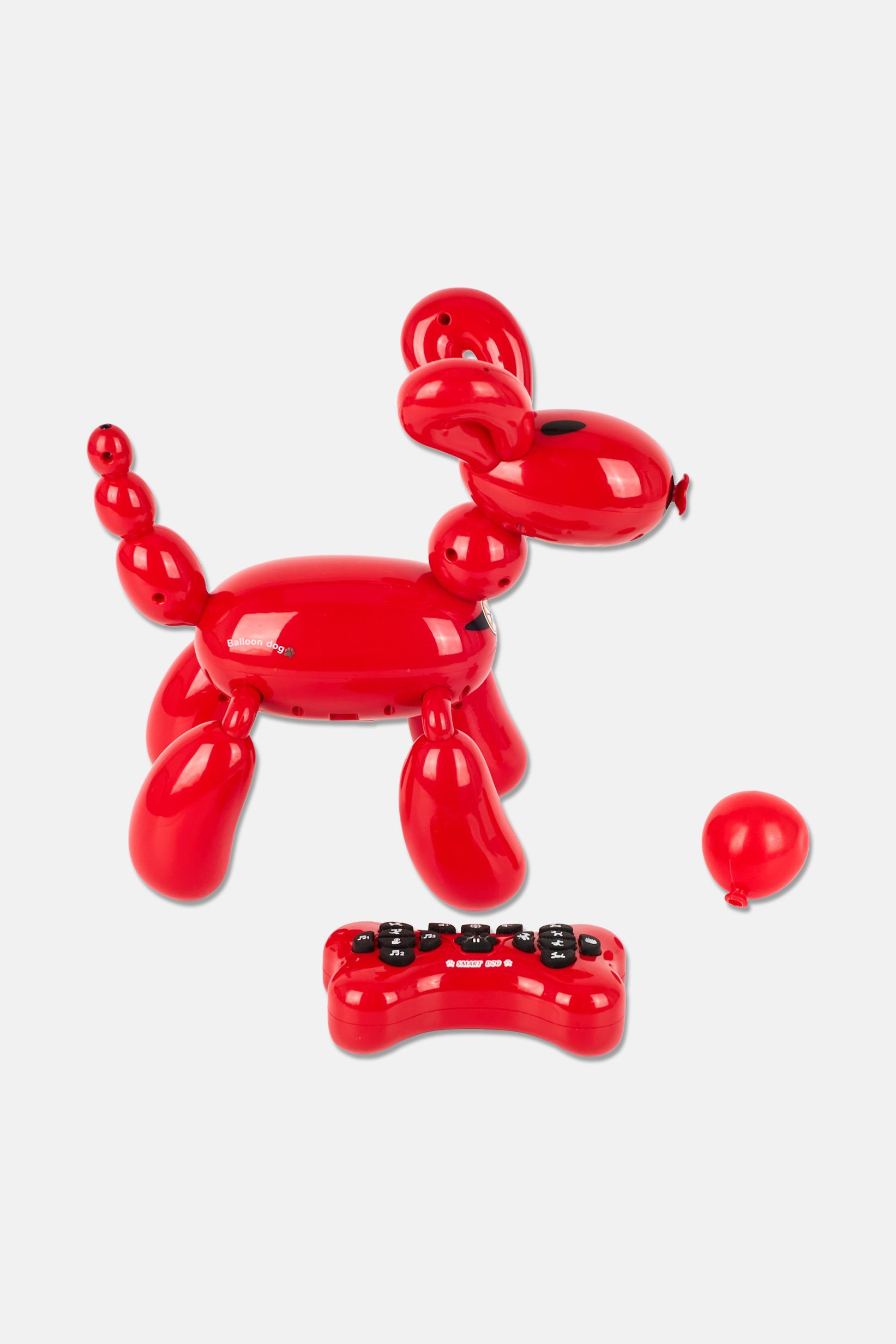 New Boy Robot Intelligent Programming Balloon Dog, Red