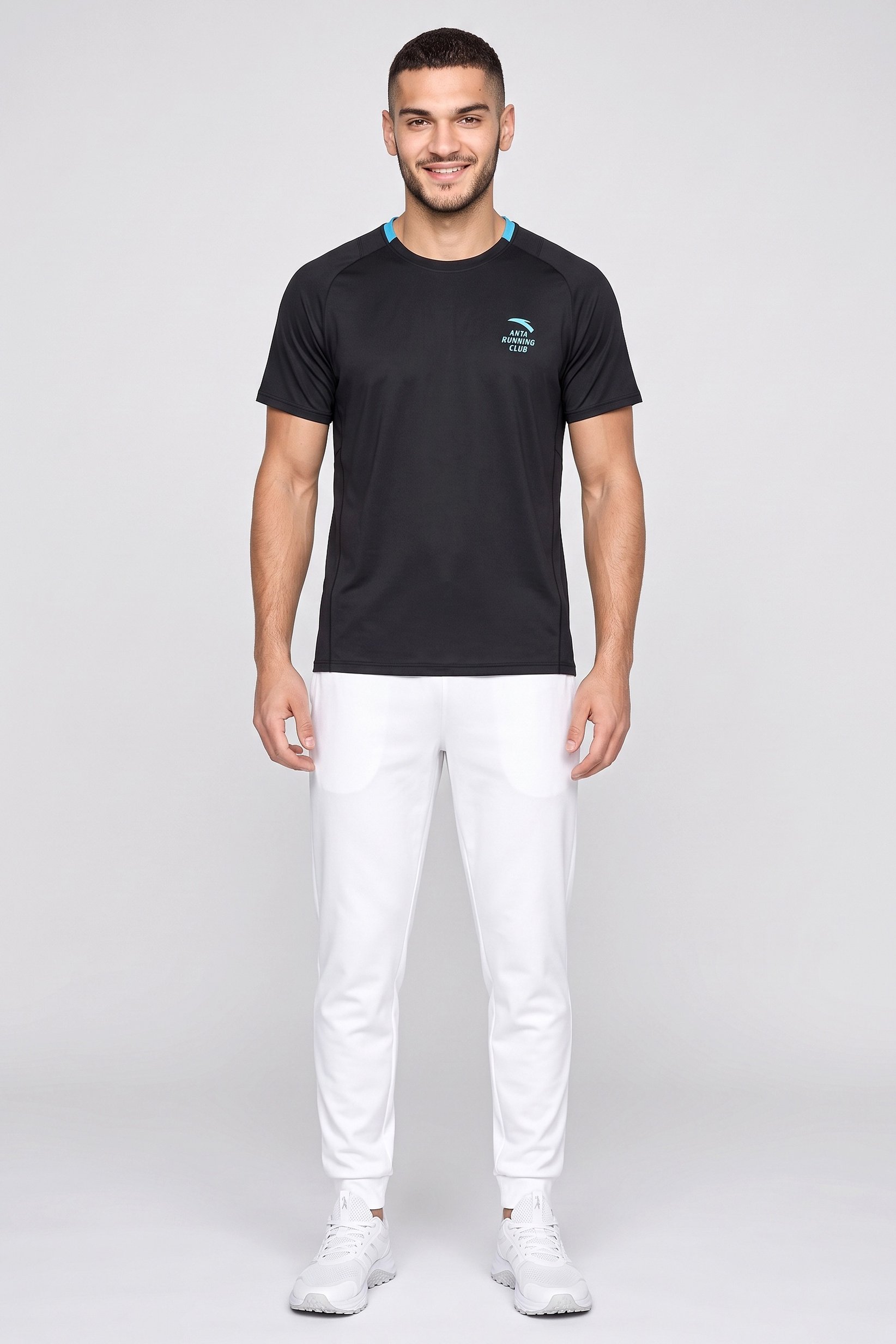 Men Sportswear Fit Short Sleeve Training T-Shirt, Black