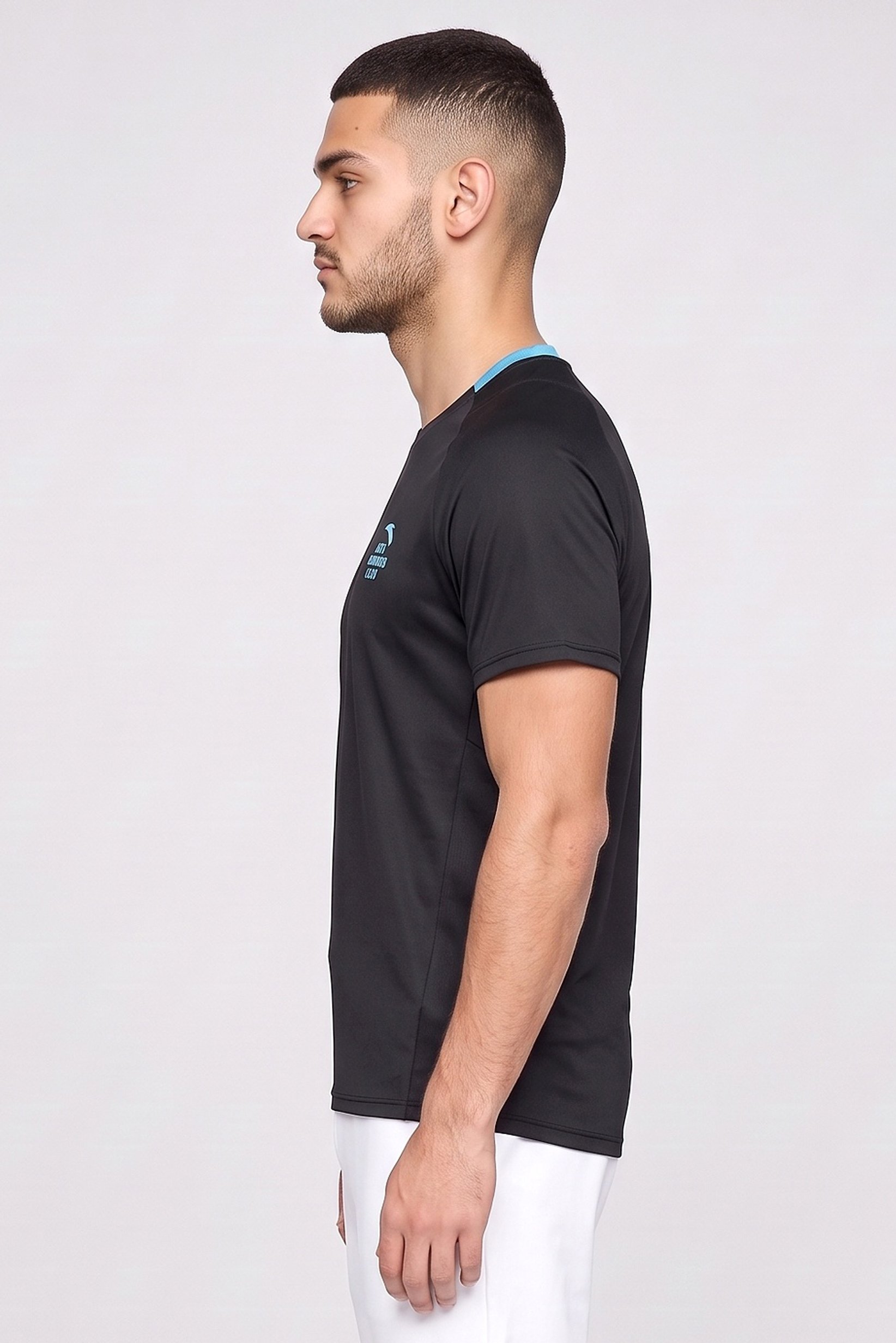 Men Sportswear Fit Short Sleeve Training T-Shirt, Black