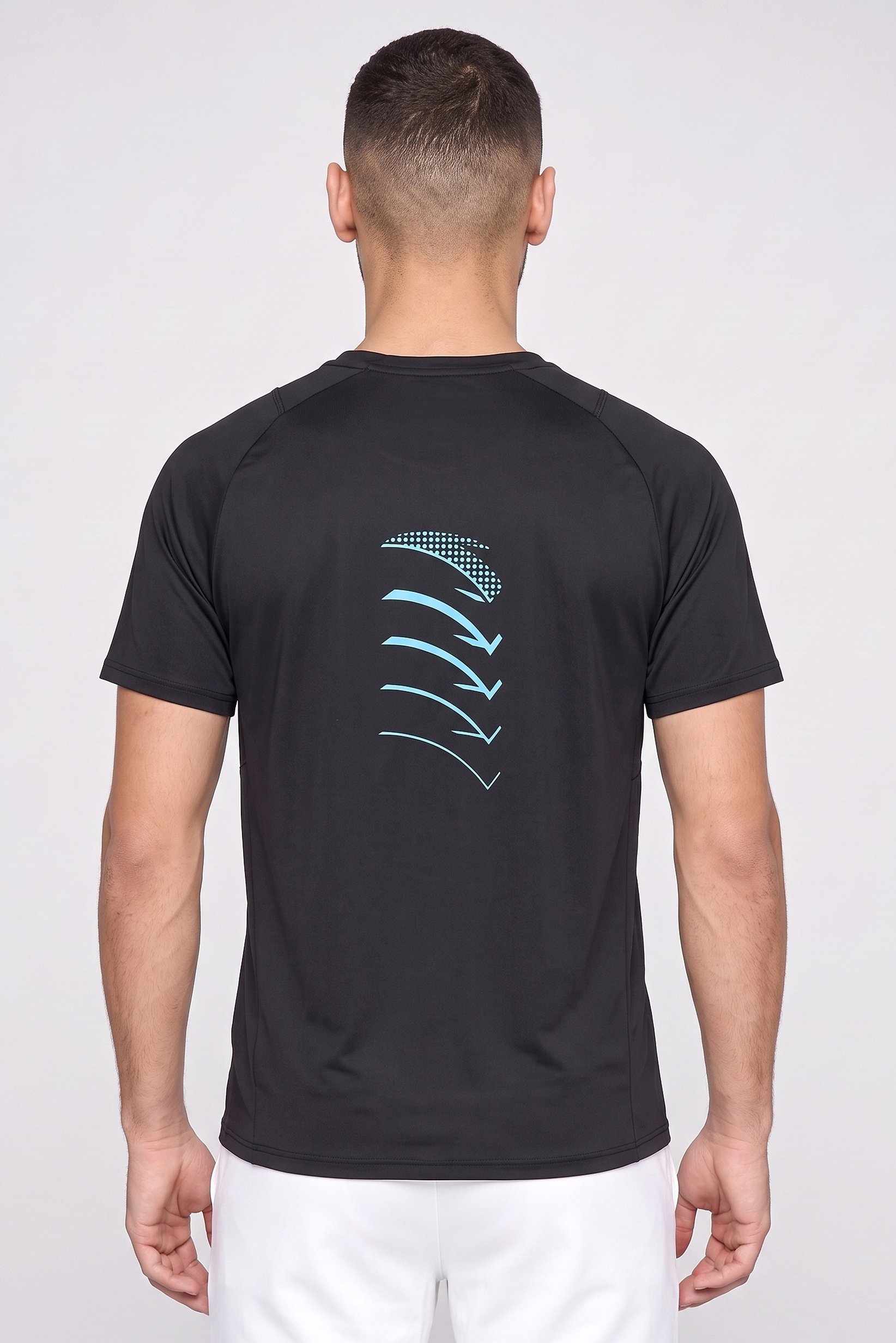 Men Sportswear Fit Short Sleeve Training T-Shirt, Black